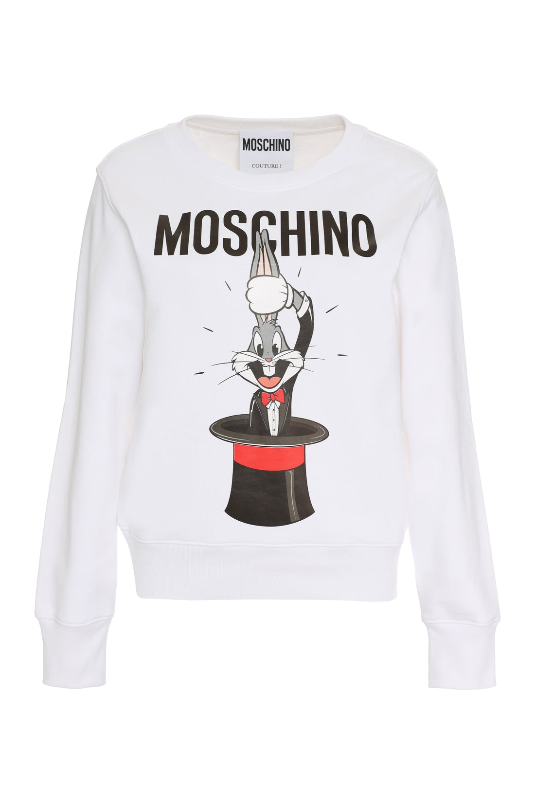 Moschino-OUTLET-SALE-Bugs Bunny printed cotton sweatshirt-ARCHIVIST