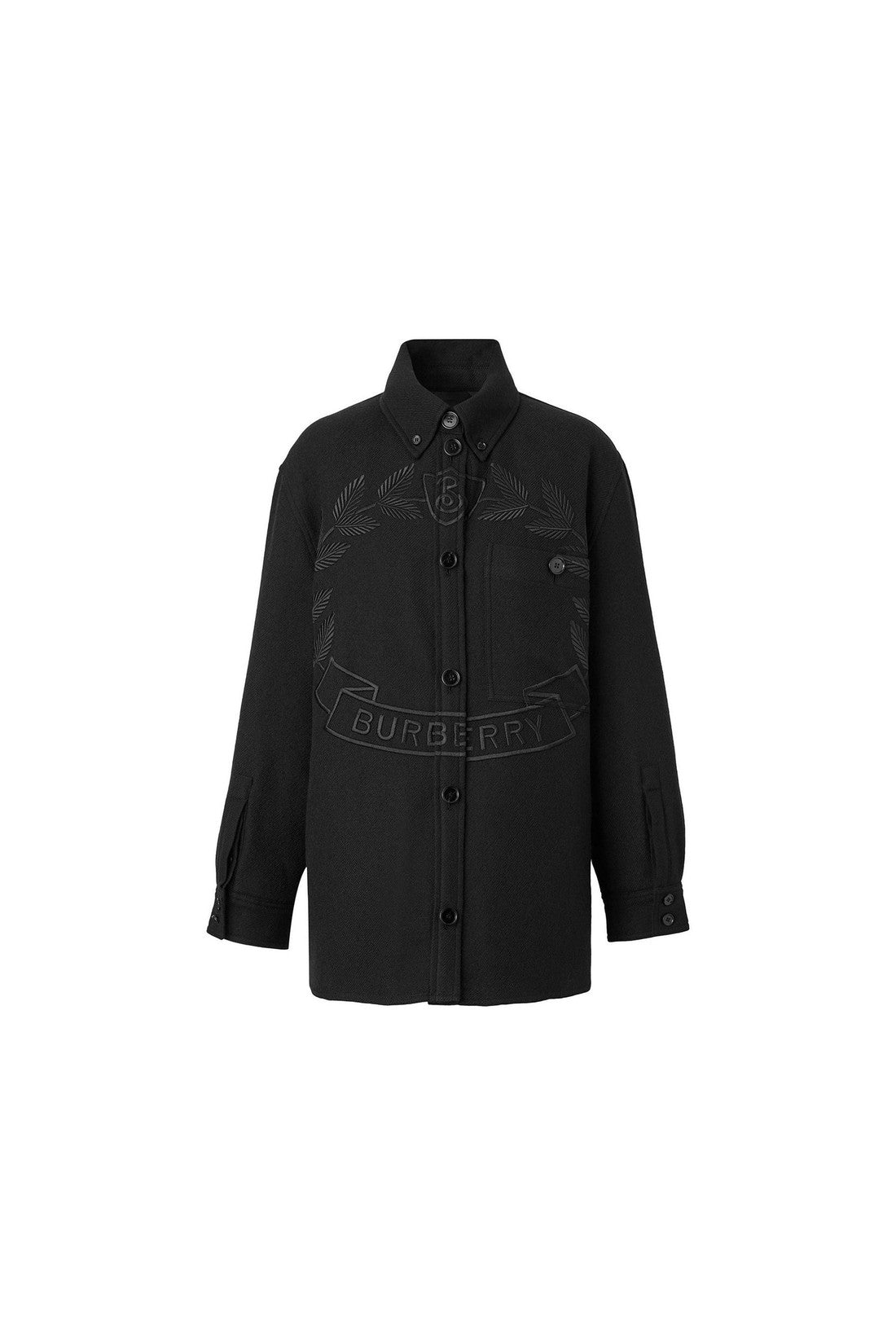 Burberry Embroidered Layered Jacket-Jacken & Mäntel-Burberry-BLACK-38-IM-SALE-ARCHIVIST