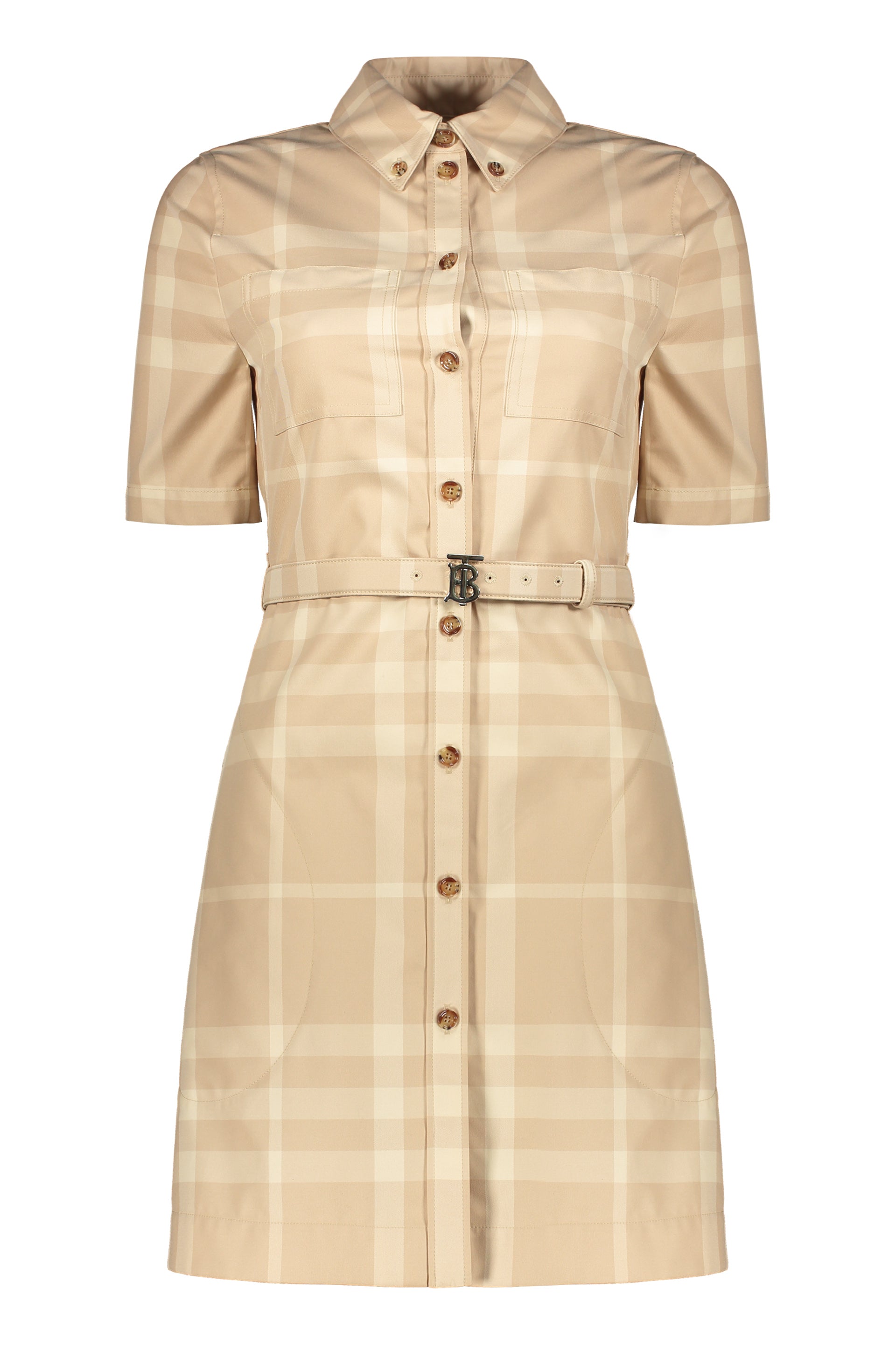 Belted cotton dress