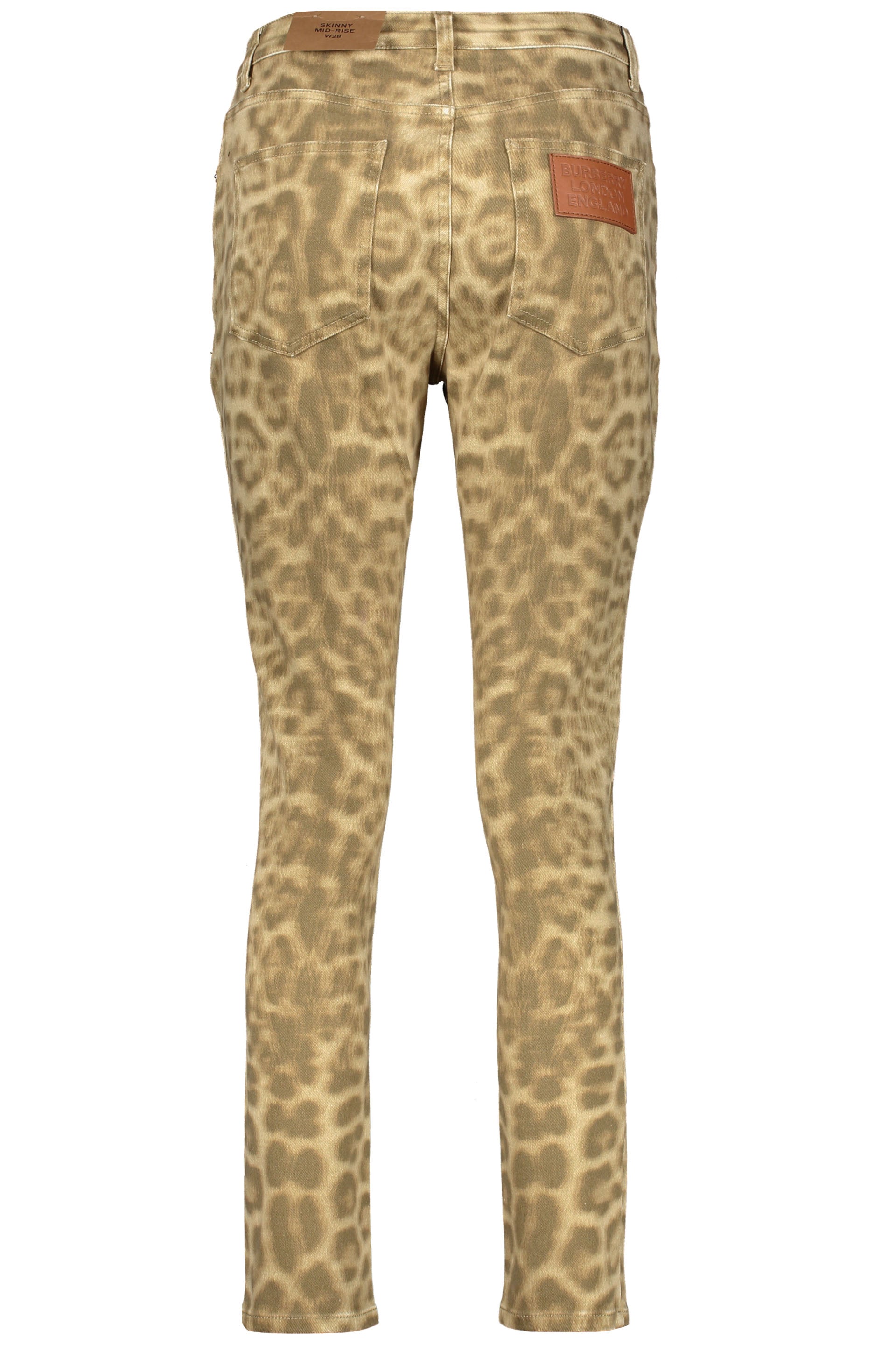 Leopard print skinny jeans