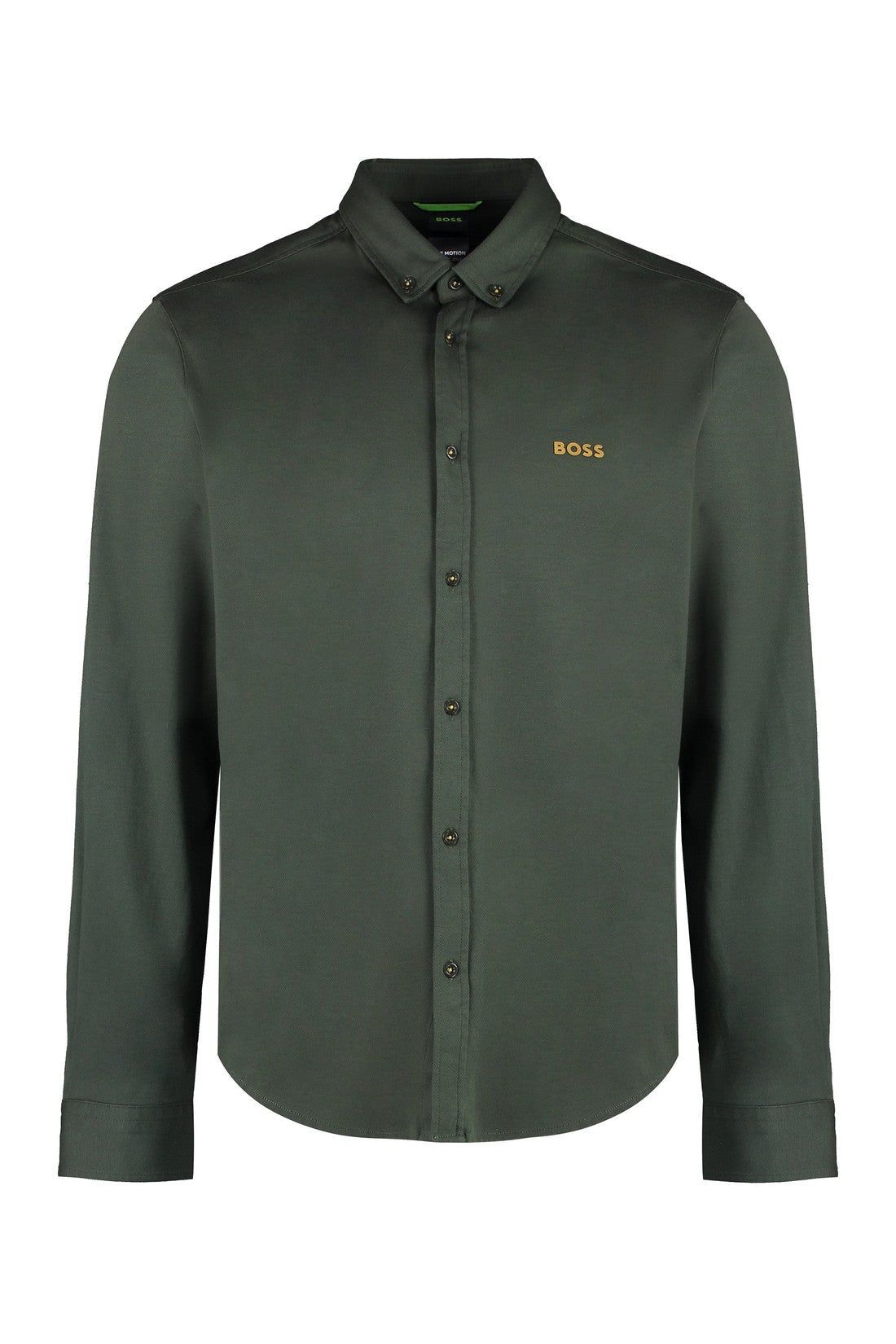 BOSS-OUTLET-SALE-Button-down collar cotton shirt-ARCHIVIST