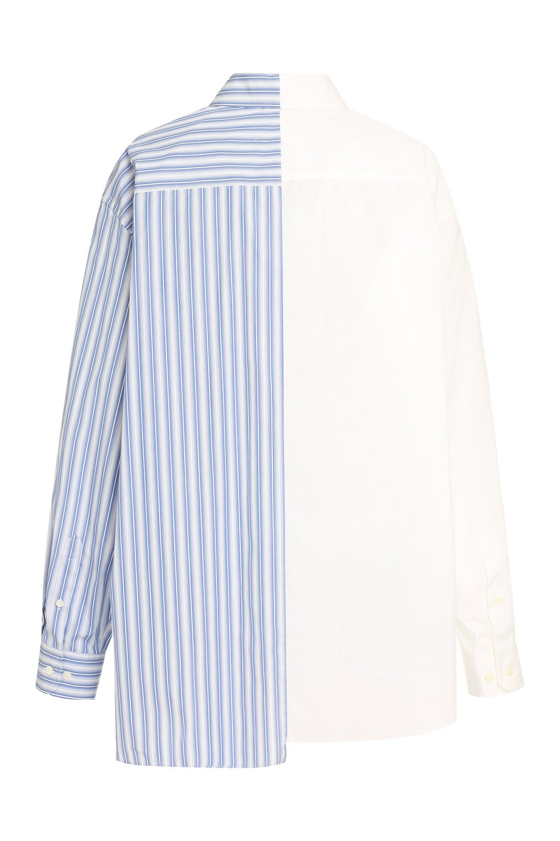 MM6 Maison Margiela-OUTLET-SALE-Button-down collar cotton shirt-ARCHIVIST