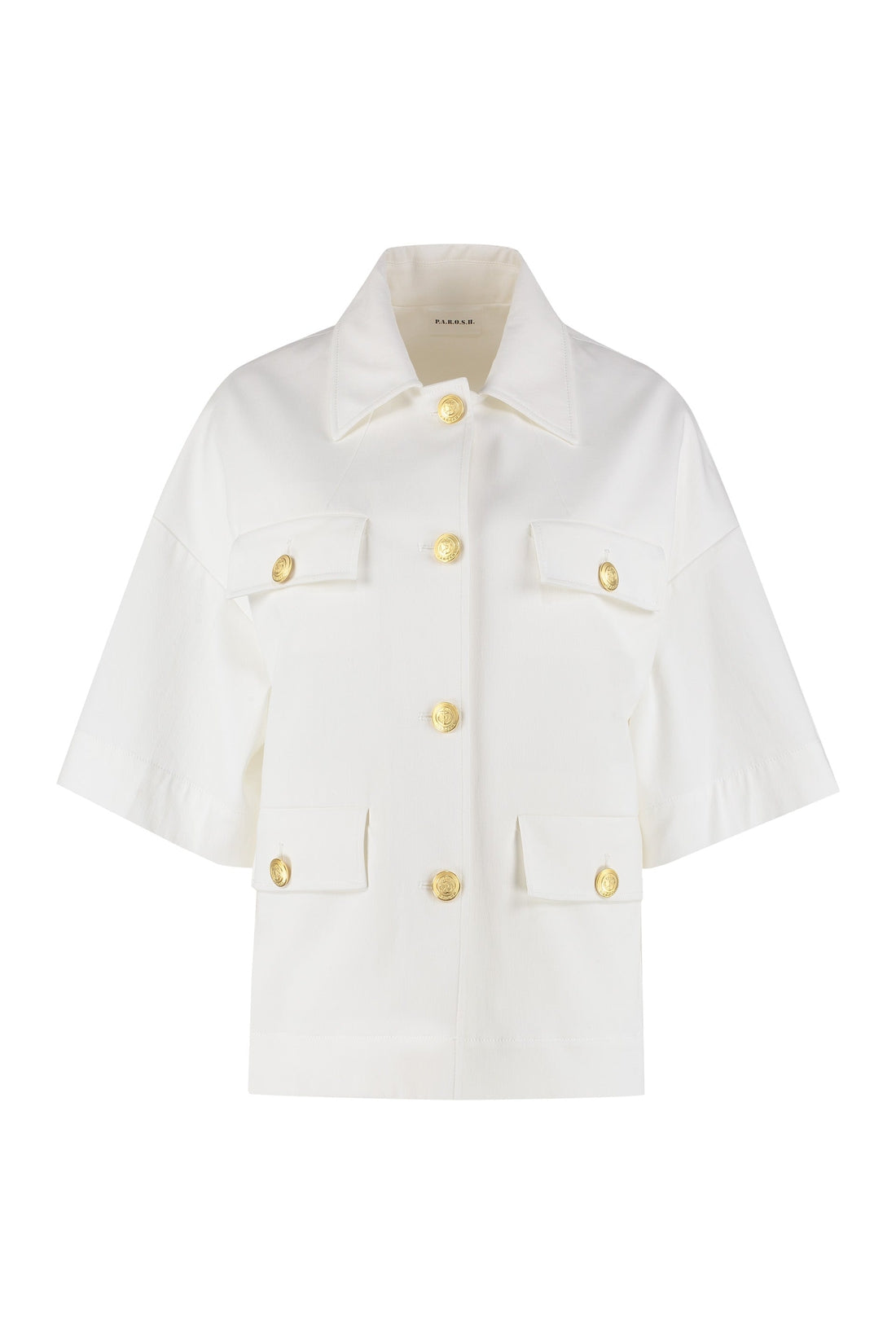 Parosh-OUTLET-SALE-Button-front cotton jacket-ARCHIVIST
