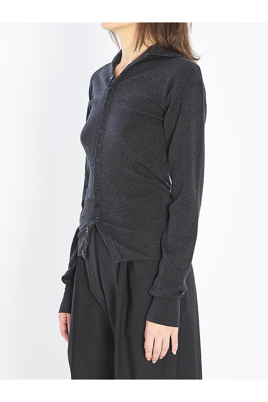 Lemaire-OUTLET-SALE-Buttoned fitted cardigan-ARCHIVIST