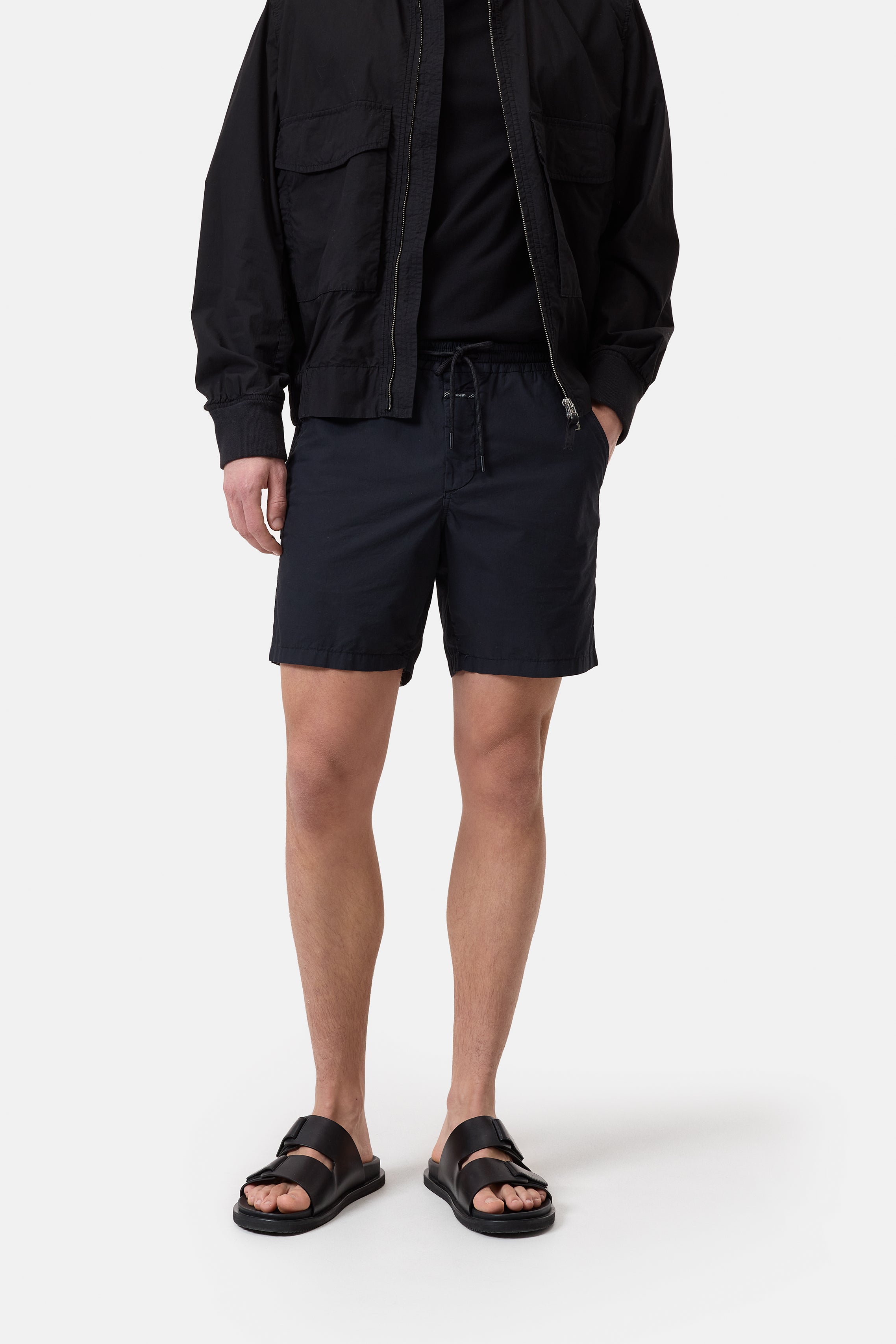 DRAWSTRING SHORTS-Hosen-Closed-XS-BLACK-ARCHIVIST