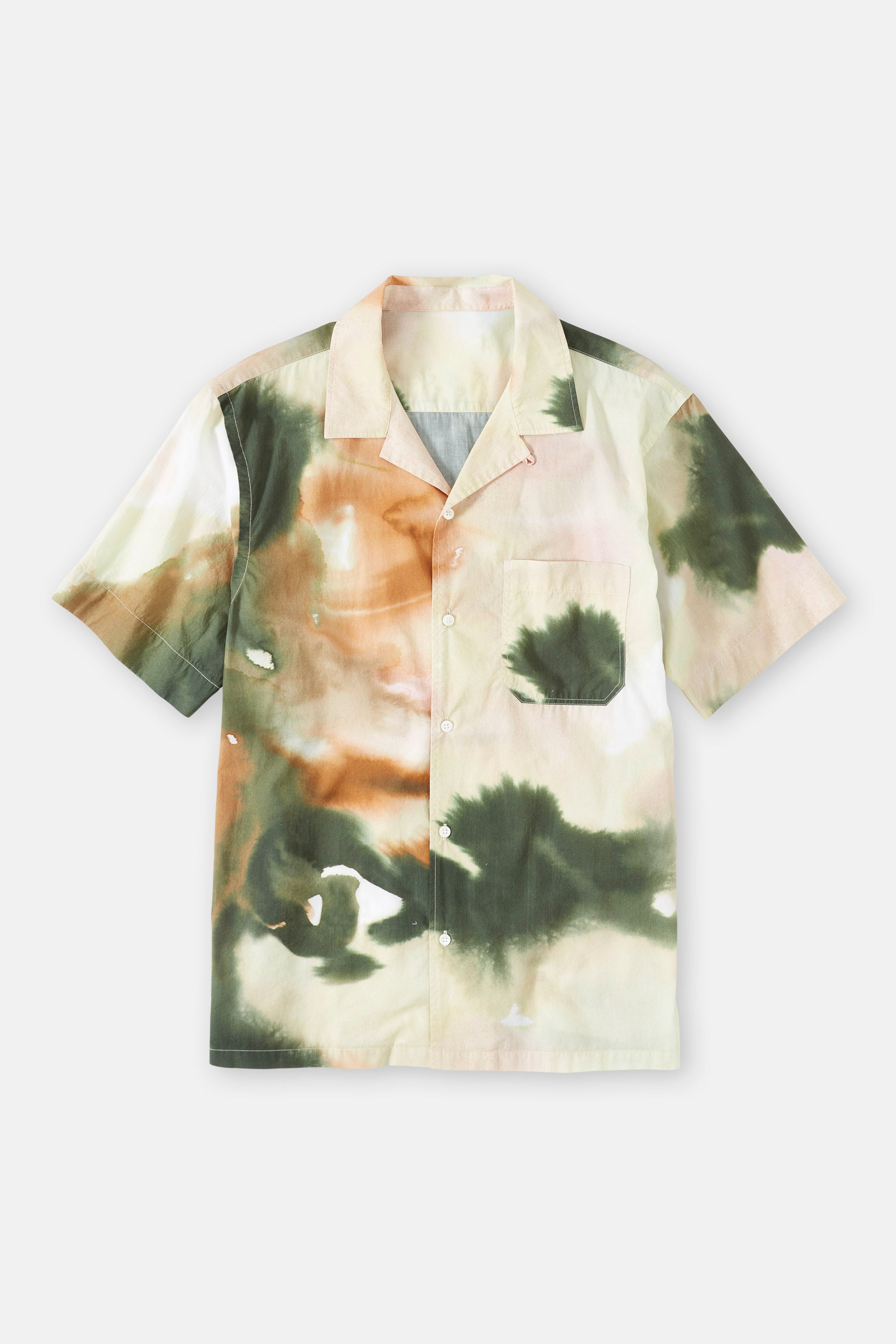SHORT SLEEVED SHIRT-Shirts-Closed-S-SAGE TEA-ARCHIVIST