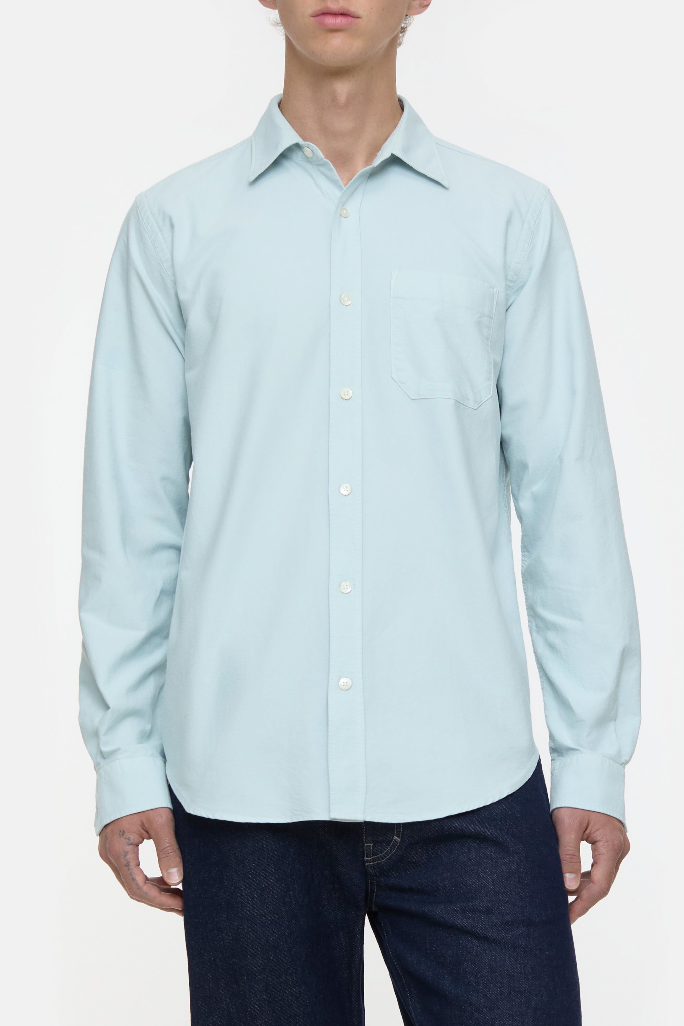 BASIC SHIRT-Shirts-Closed-XS-Light Sky Blue-ARCHIVIST