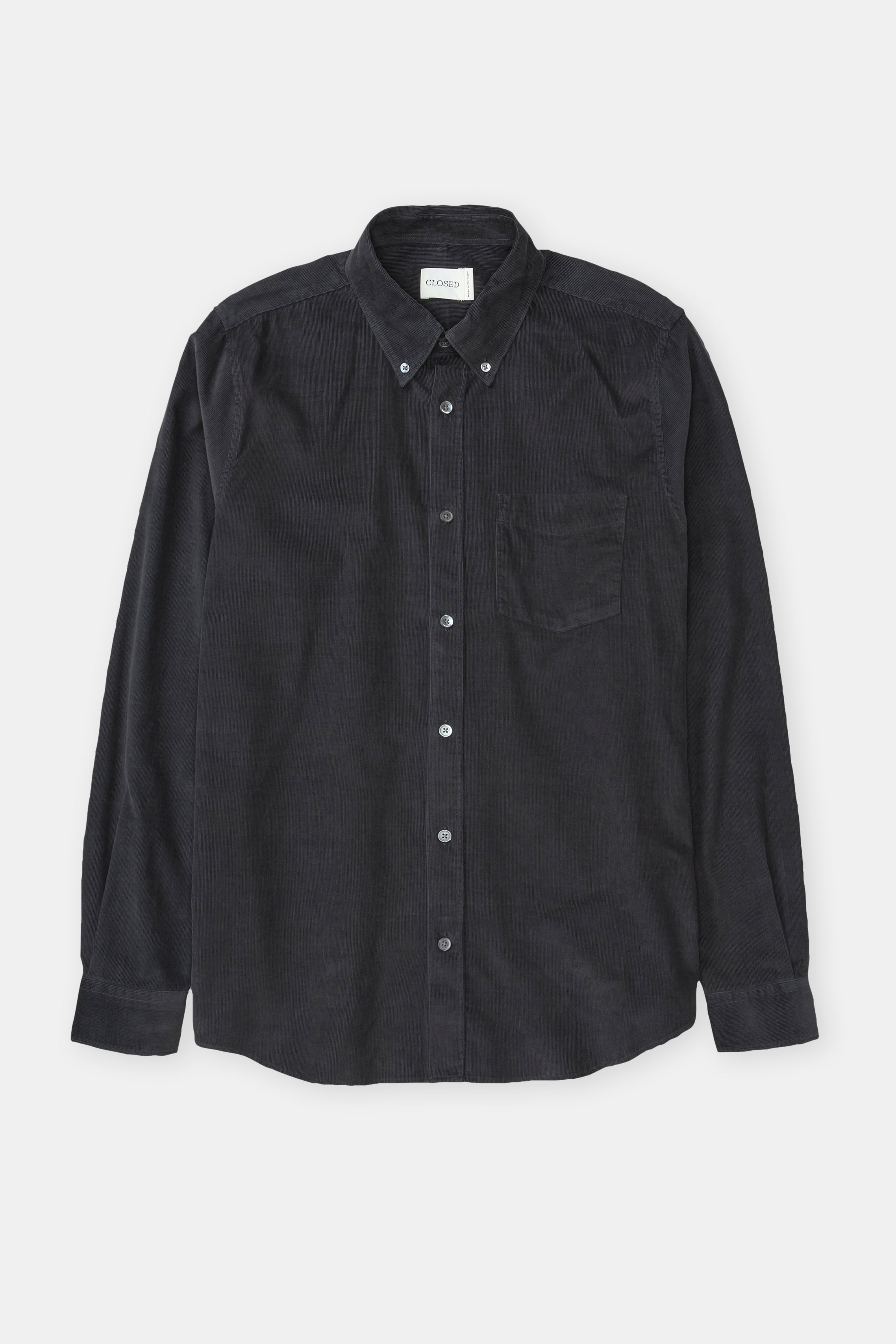 Closed-BUTTON DOWN SHIRT-Hemden & Blusen-Black-Deal-Outlet-by-ARCHIVIST