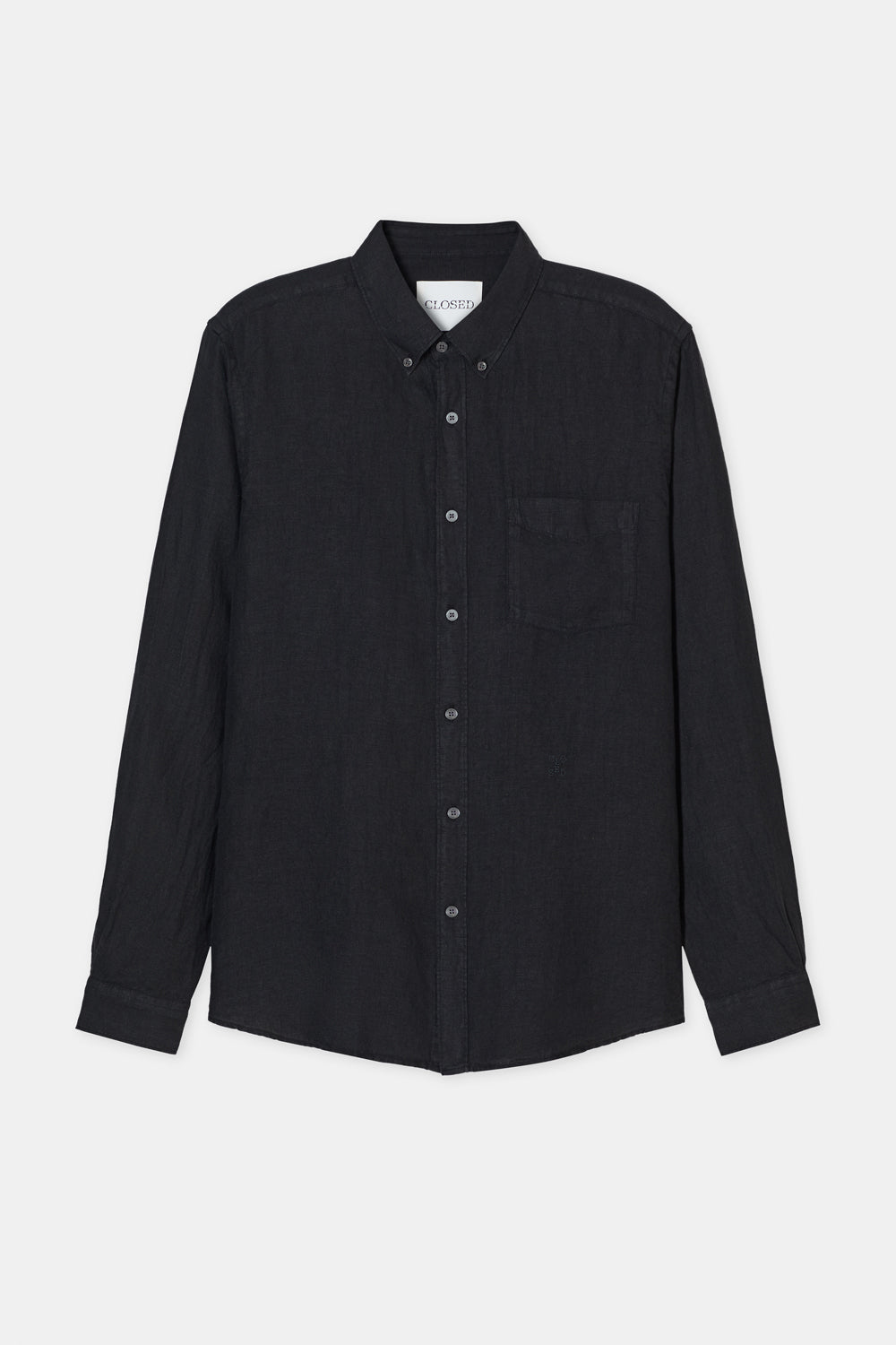 BUTTON DOWN SHIRT-Shirts-Closed-XS-BLACK-ARCHIVIST