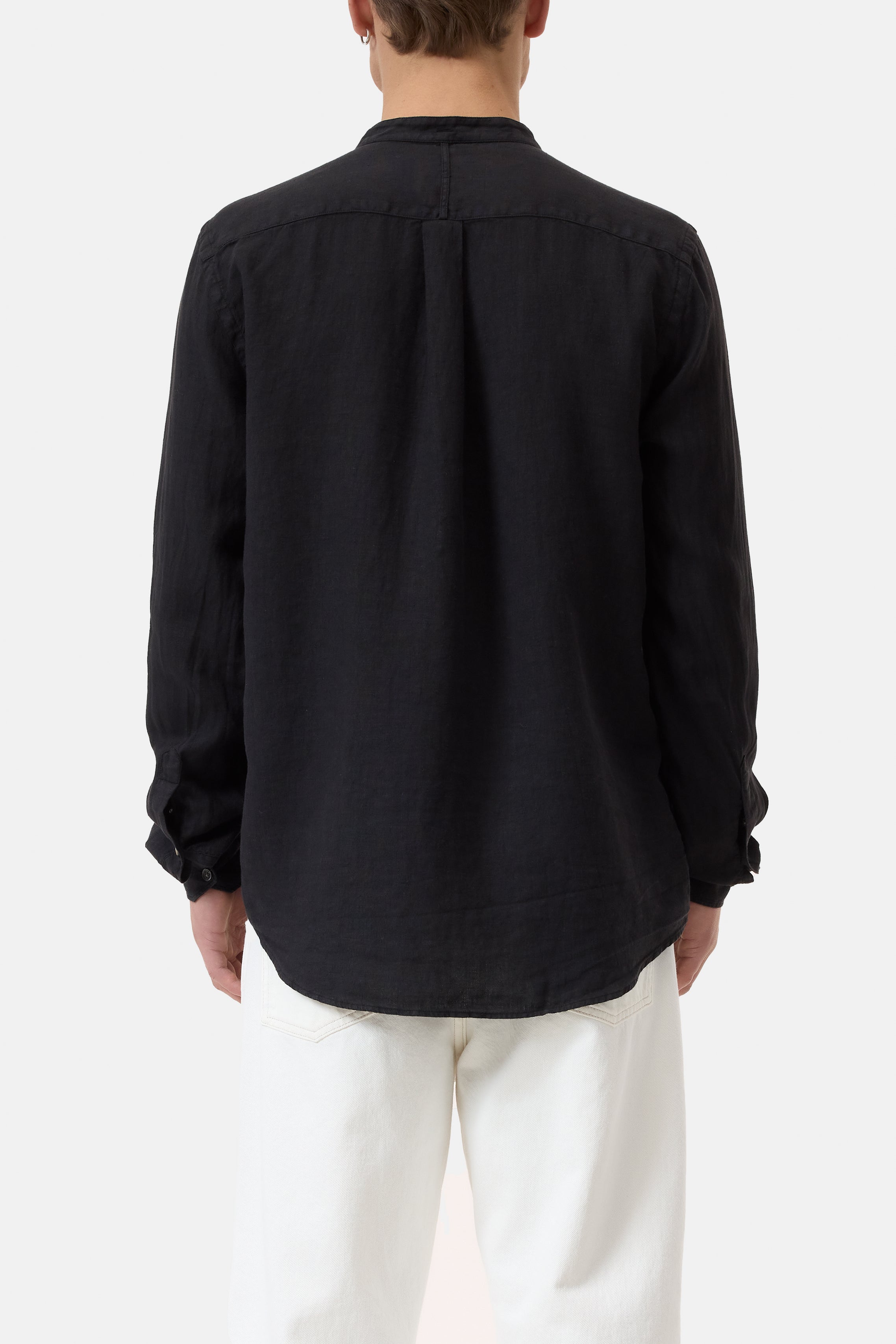 COLLARLESS SHIRT-Shirts-Closed-ARCHIVIST