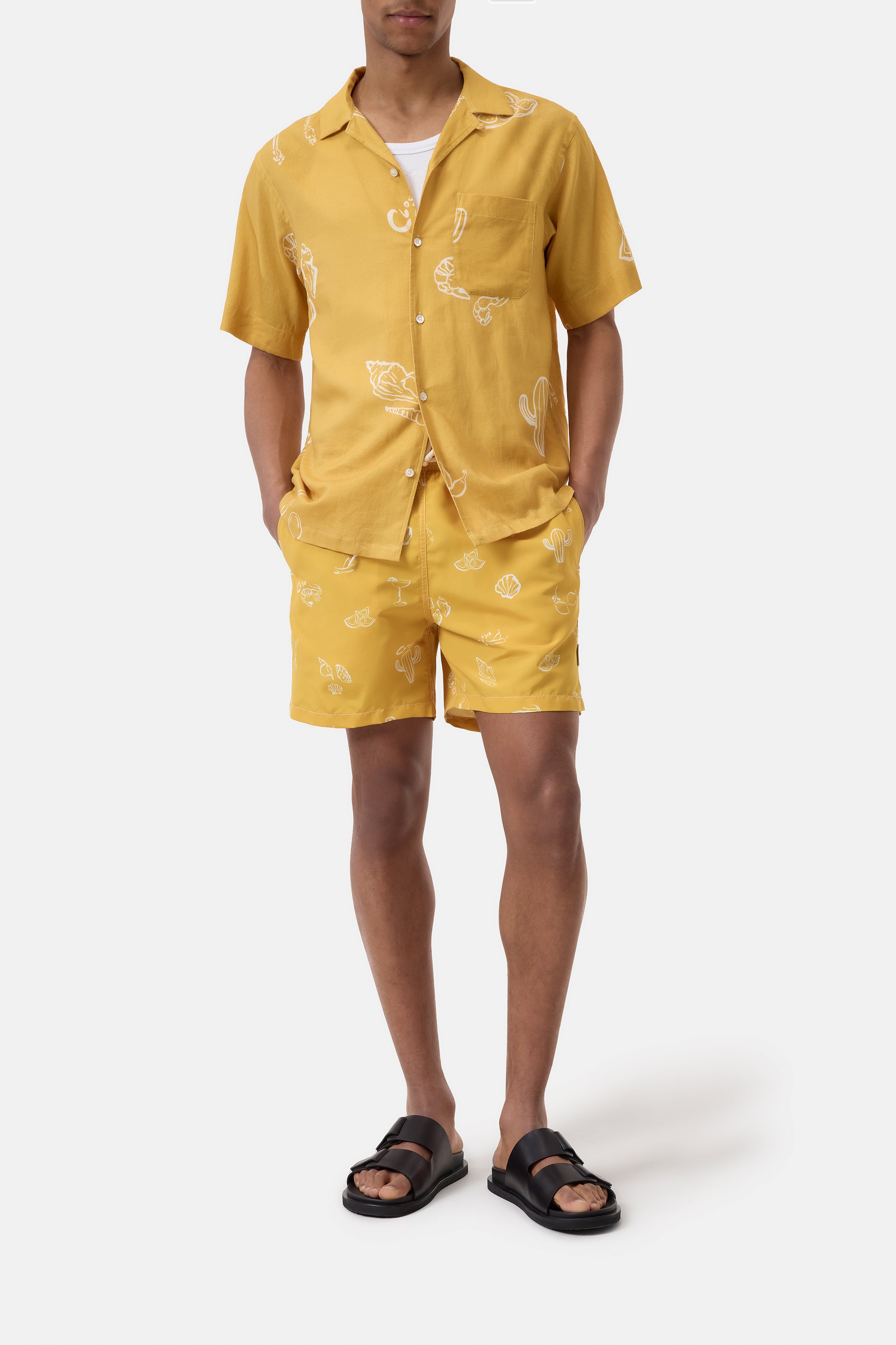 SHORT SLEEVED SHIRT-Shirts-Closed-XS-MANGO YELLOW-ARCHIVIST