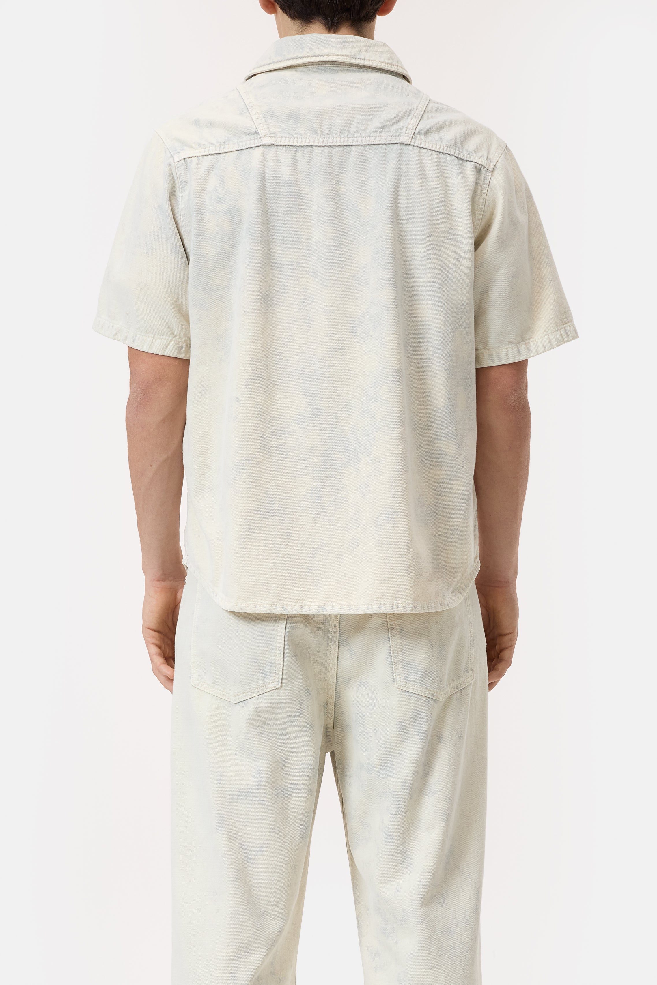 SHORT SLEEVED YOKE SHIRT-Shirts-Closed-ARCHIVIST