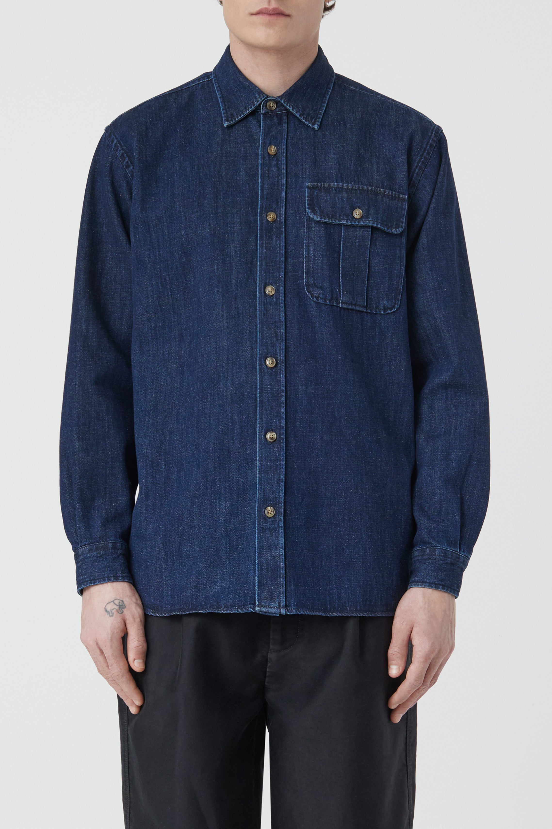 DENIM SHIRT SHIRTS