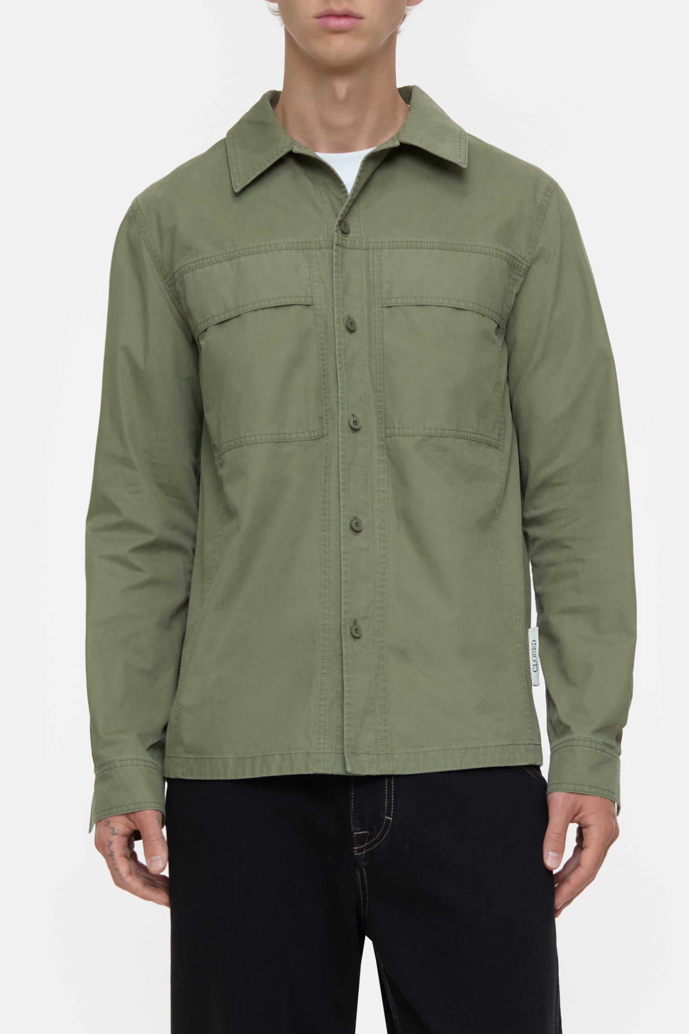ARCHIVE POCKET SHIRT-Shirts-Closed-XS-OLIVE GREEN-ARCHIVIST