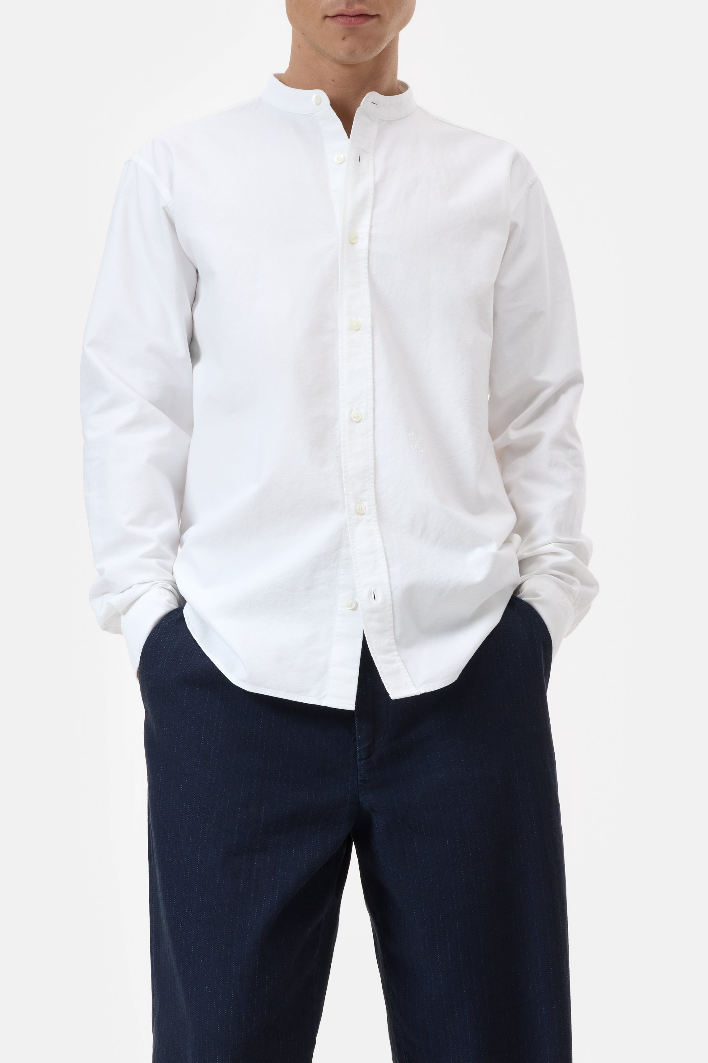 COLLARLESS SHIRT