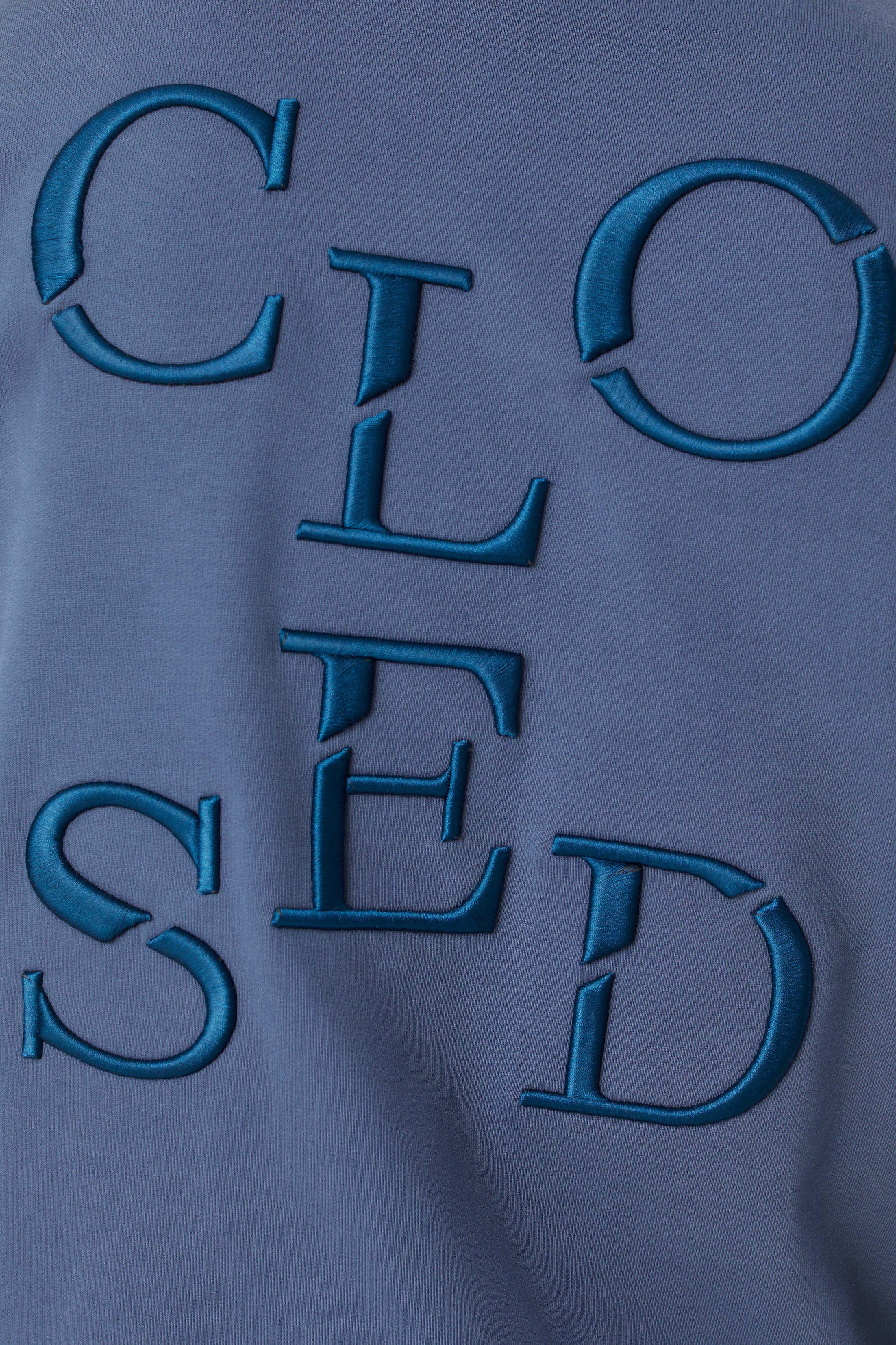 CLOSED-CLASSIC SWEATSHIRT T-SHIRTS-ARCHIVE-SALE-OUTLET-Lagerverkauf-Strick & Pullover-S-SHADOW BLUE-ARCHIVIST