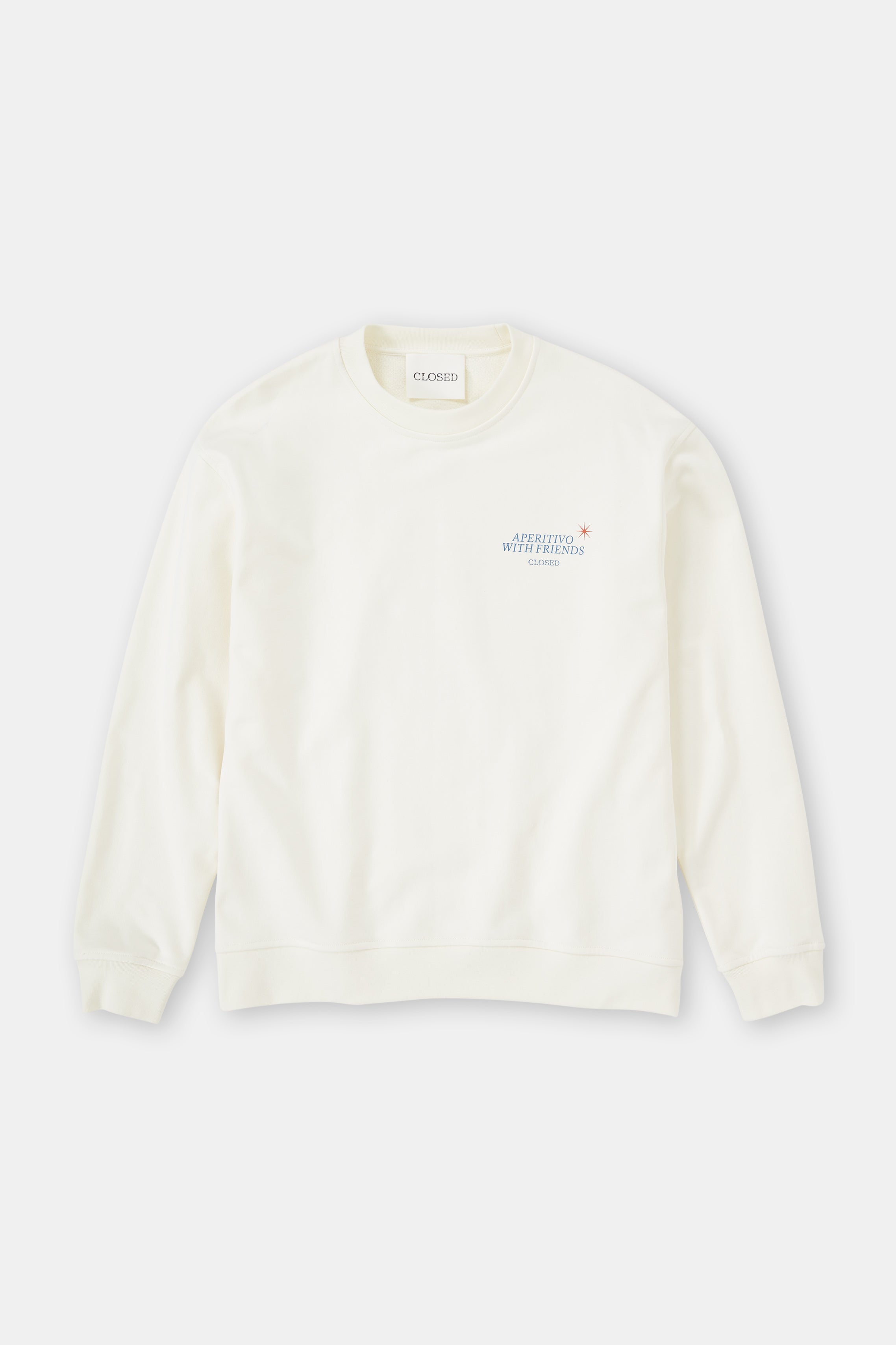 Closed-PRINTED CREWNECK T-SHIRTS-Shirts-Black-Deal-Outlet-by-ARCHIVIST