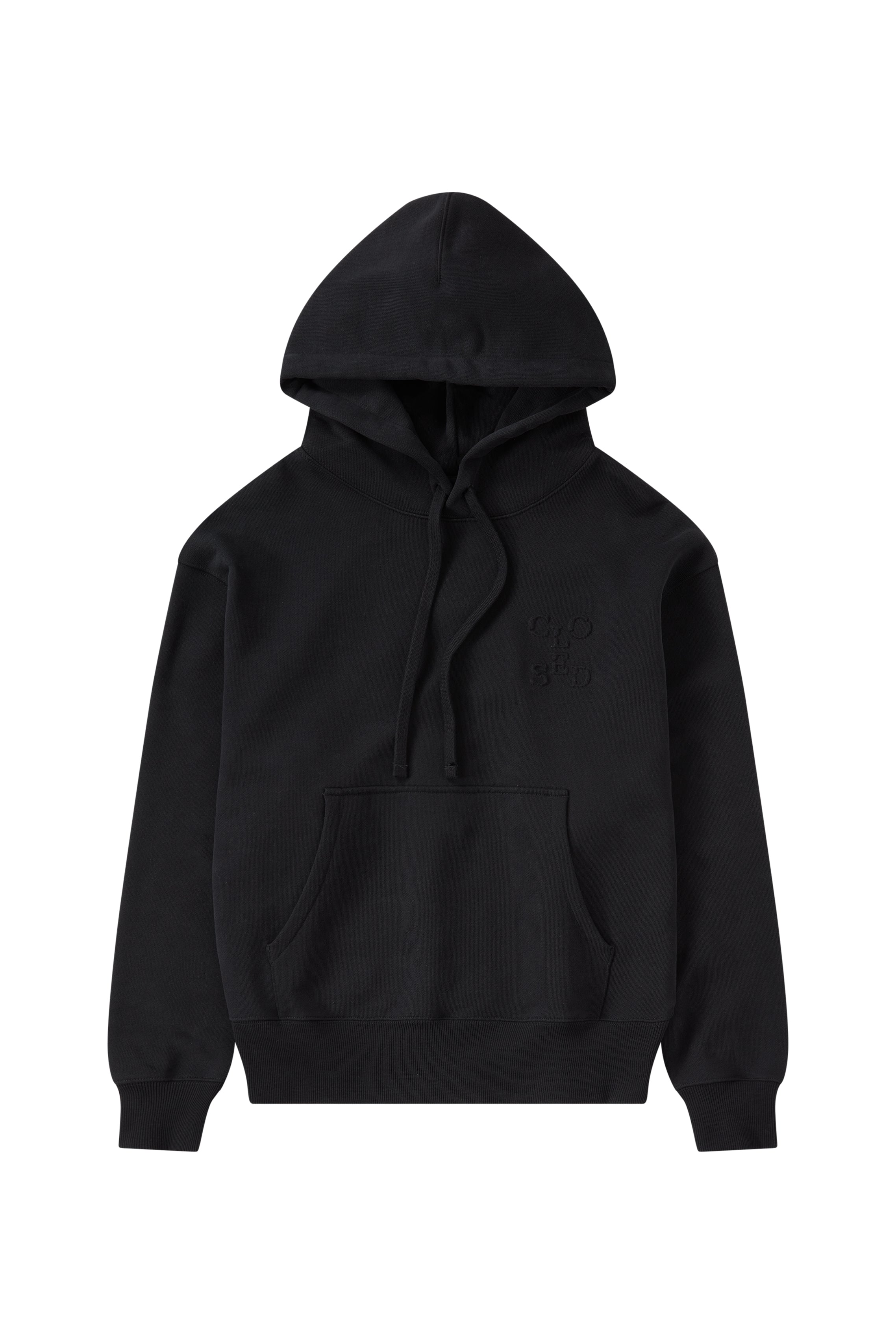 CLOSED-BOXY HOODIE T-SHIRTS-ARCHIVE-SALE-OUTLET-Lagerverkauf-Strick & Pullover-S-BLACK-ARCHIVIST