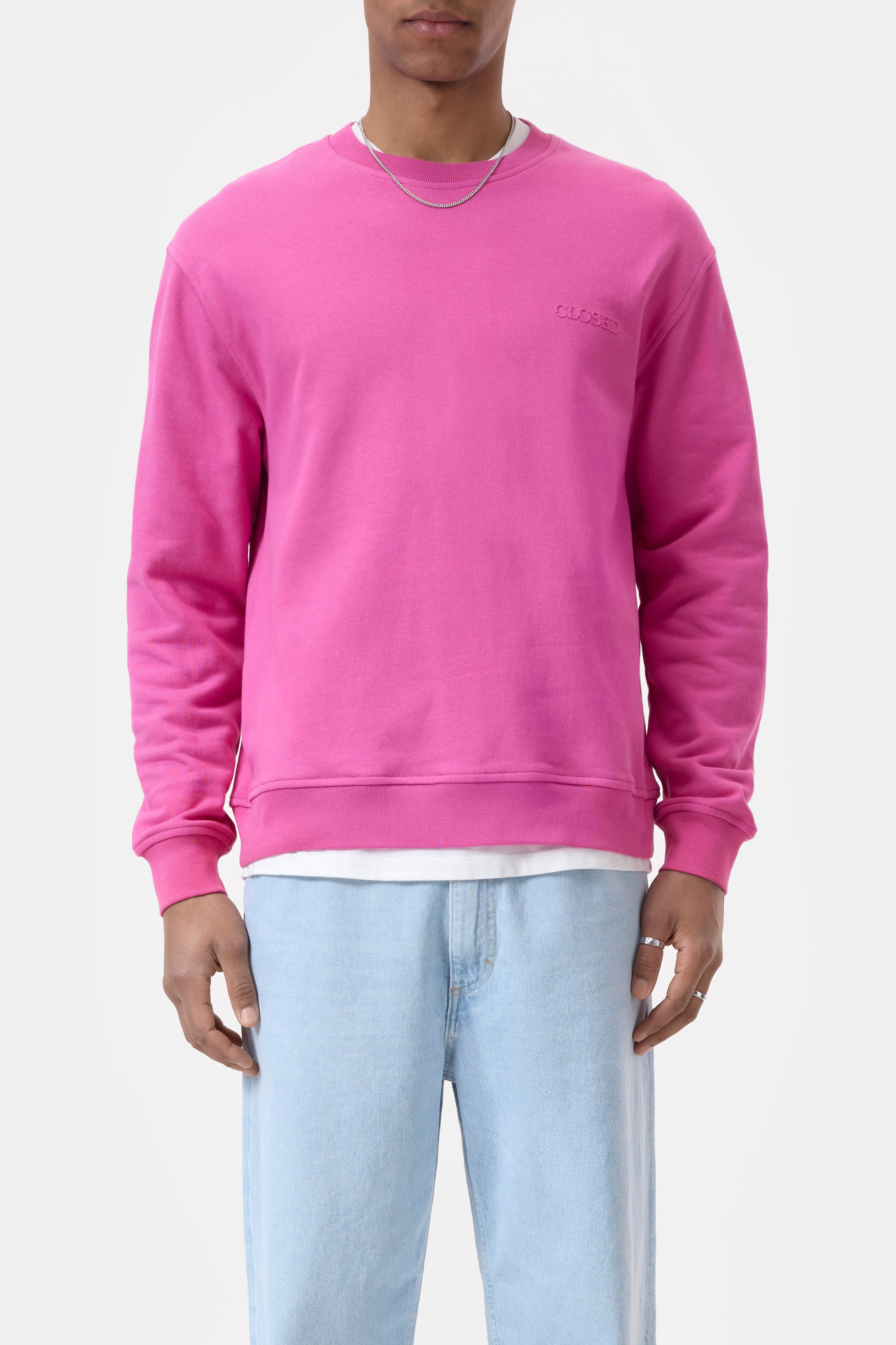 LOGO CREWNECK SWEAT-Hemden & Blusen-Closed-XS-RADIANT PINK-ARCHIVIST