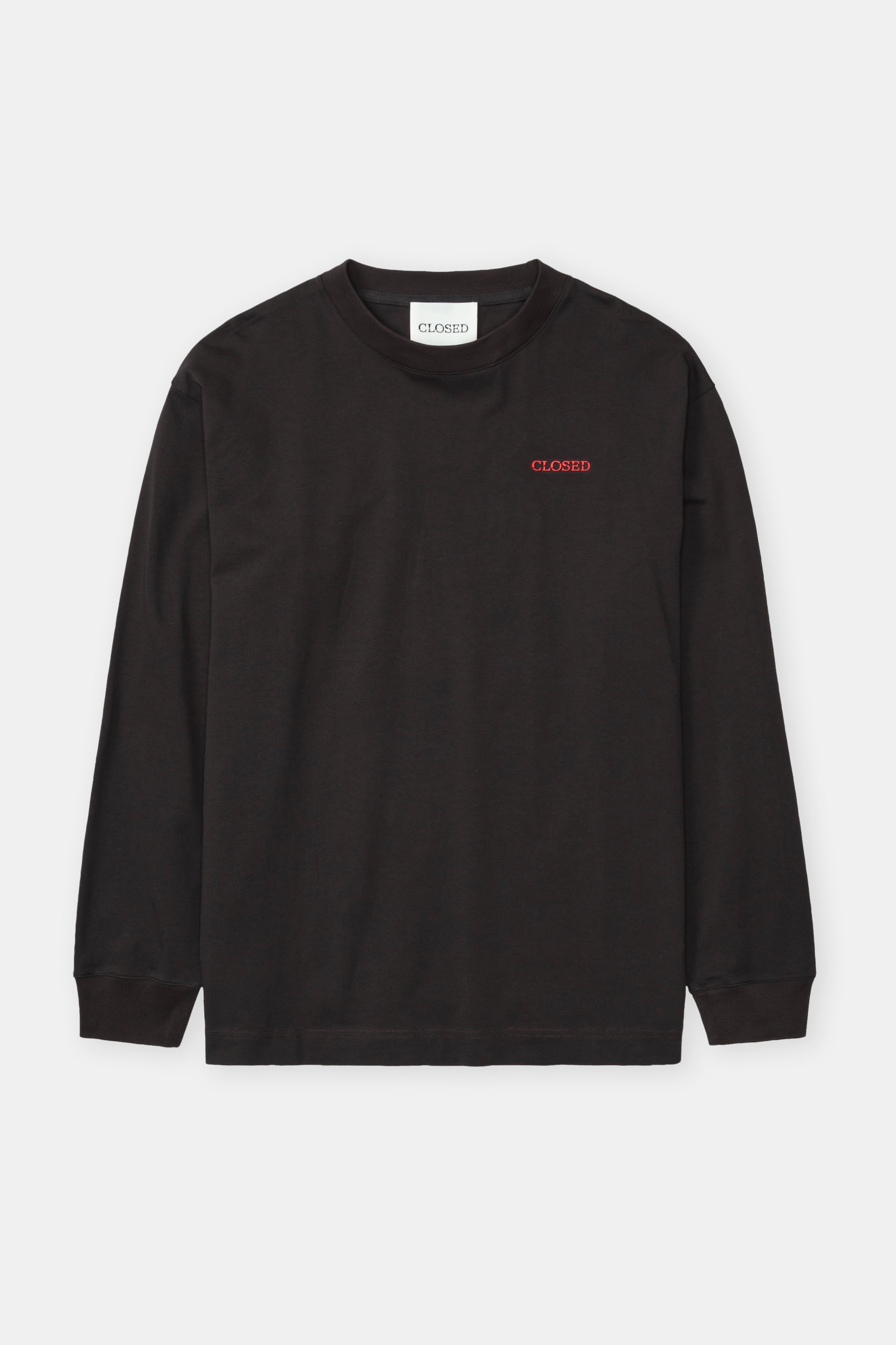 Closed-LONG SLEEVE T-SHIRT-Shirts-Black-Deal-Outlet-by-ARCHIVIST