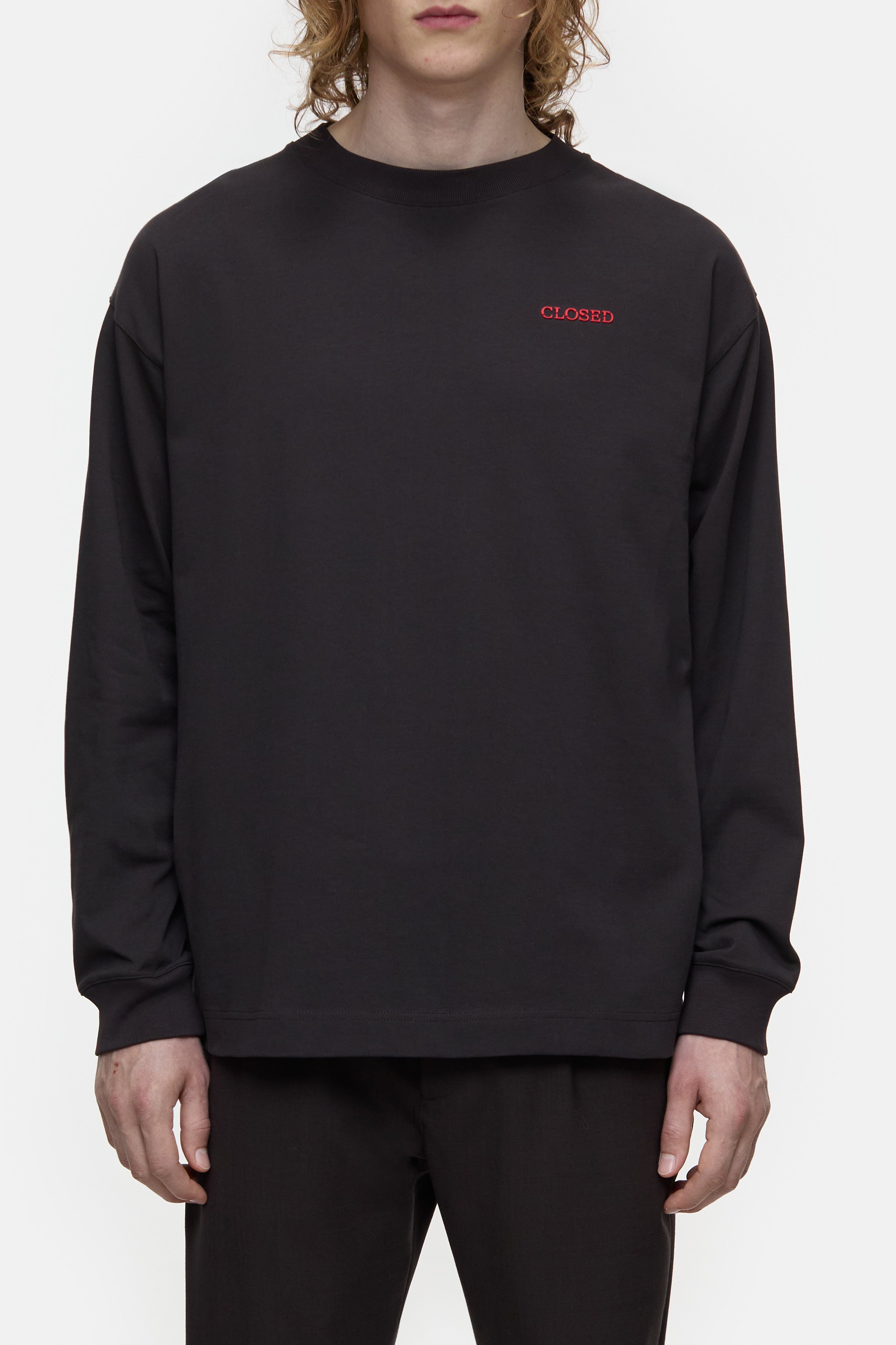 Closed-LONG SLEEVE T-SHIRT-Shirts-Black-Deal-Outlet-by-ARCHIVIST