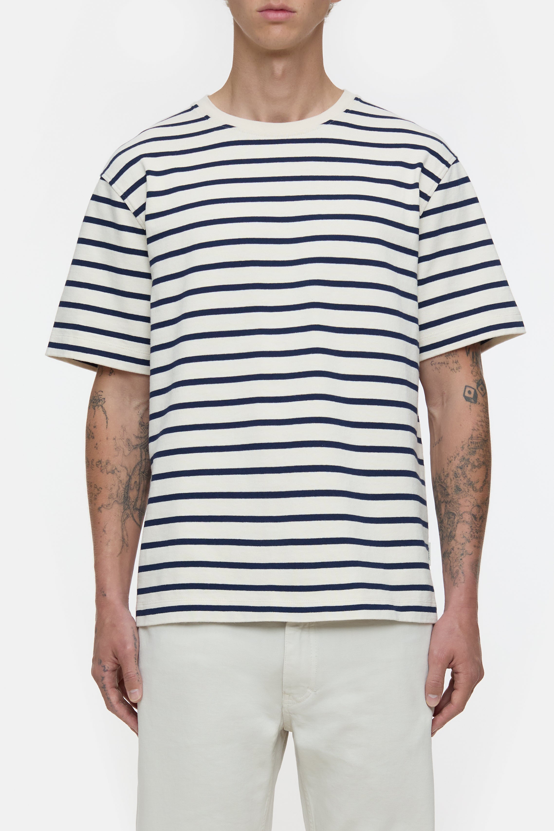 STRIPED T-SHIRT-Hemden & Blusen-Closed-XS-IVORY-ARCHIVIST