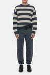 Closed-STRIPED CREW NECK-Strick & Pullover-Black-Deal-Outlet-by-ARCHIVIST