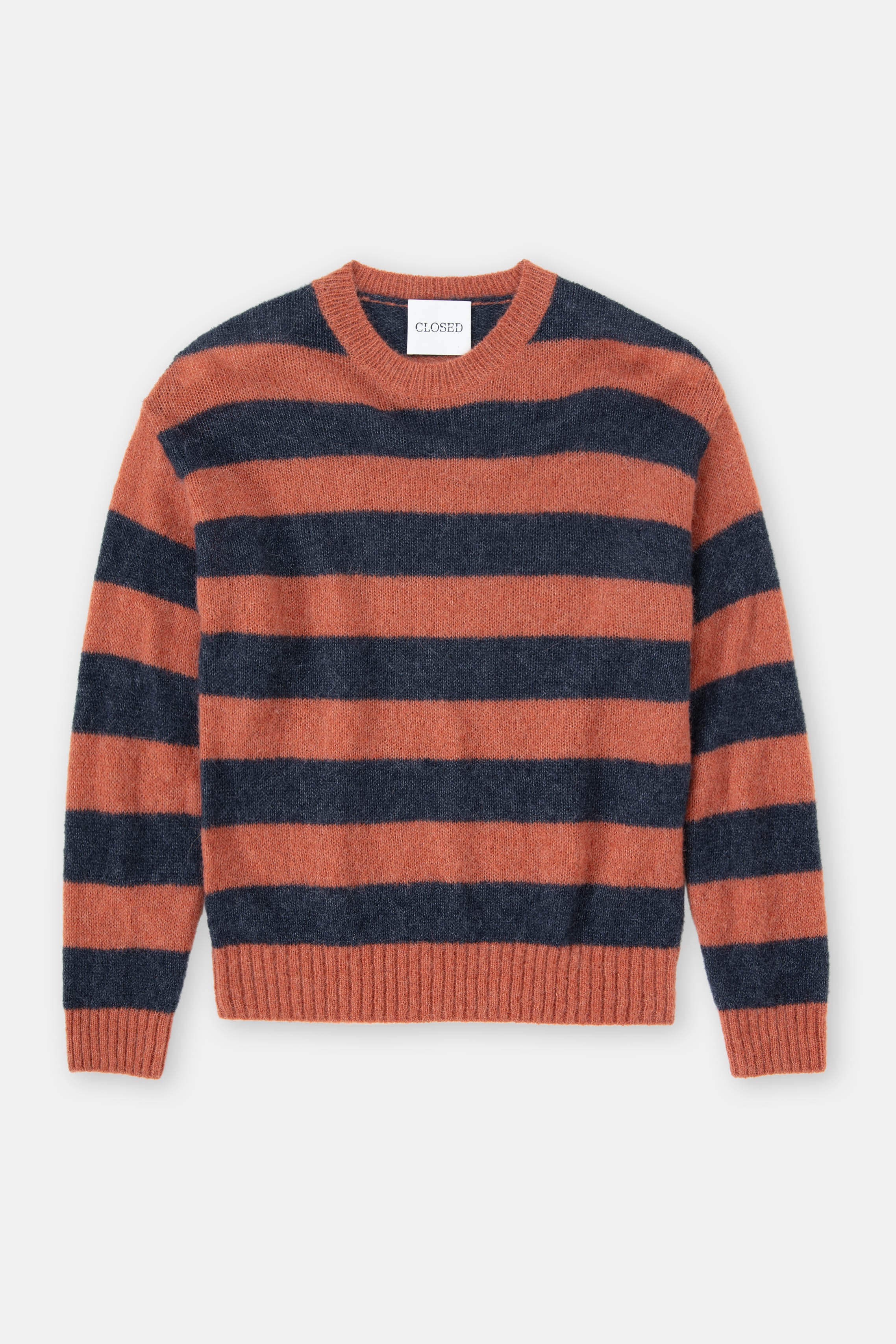 Closed-STRIPED CREW NECK-Strick & Pullover-Black-Deal-Outlet-by-ARCHIVIST
