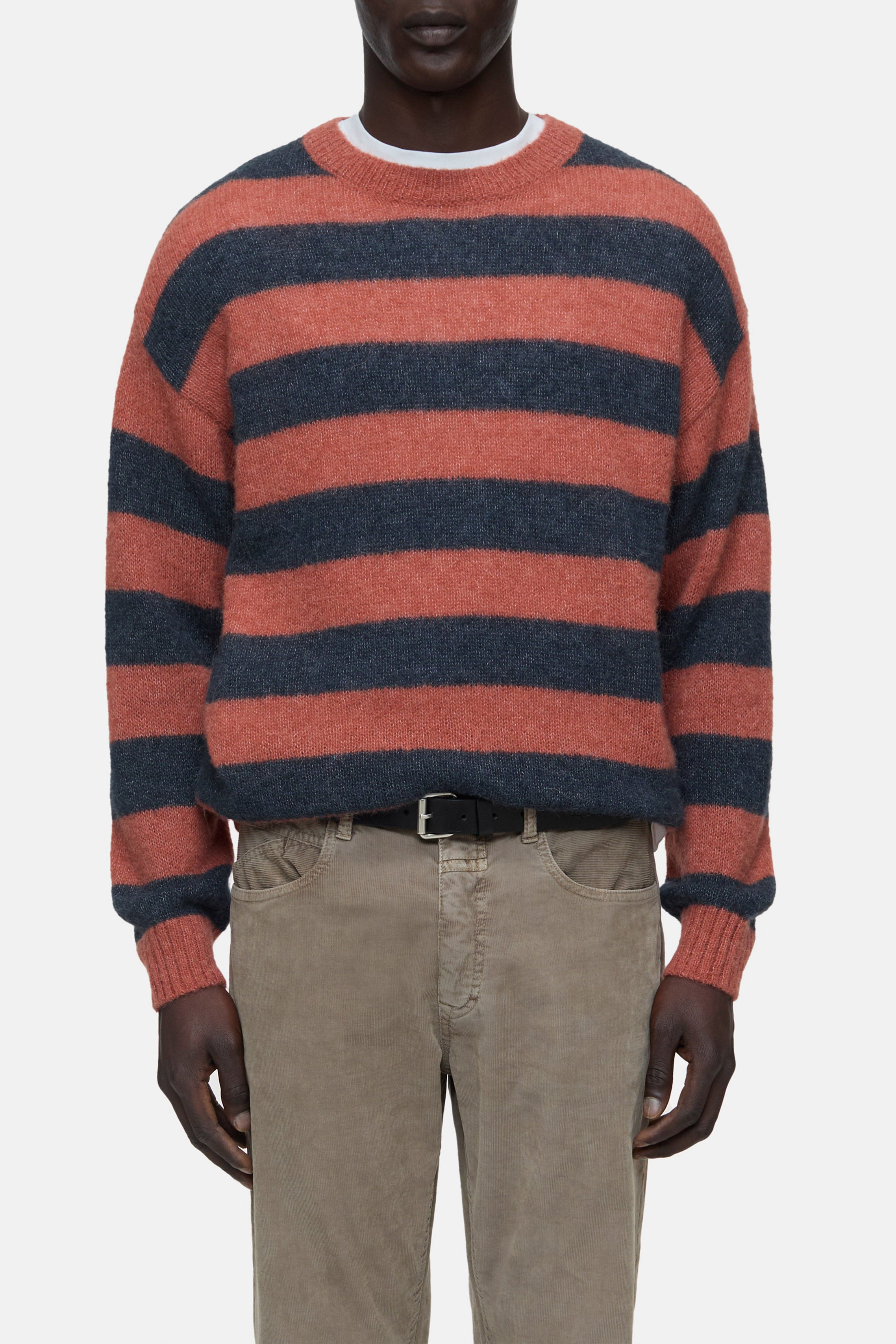Closed-STRIPED CREW NECK-Strick & Pullover-Black-Deal-Outlet-by-ARCHIVIST