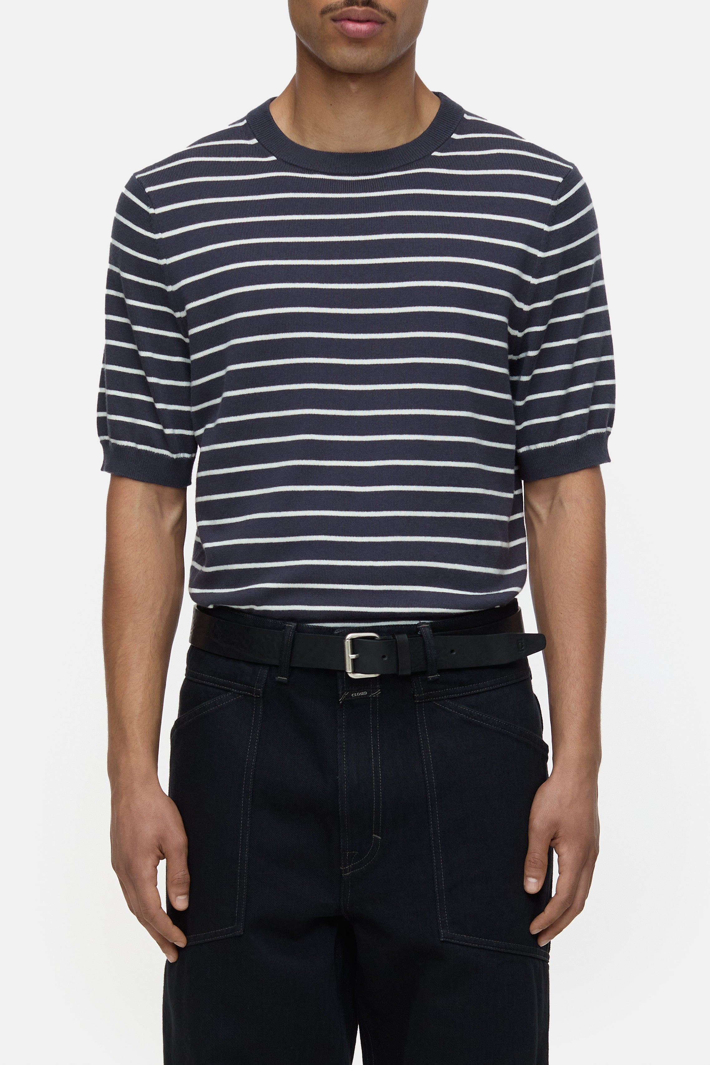 Closed-SHORT SLEEVE KNIT-Strick & Pullover-Black-Deal-Outlet-by-ARCHIVIST