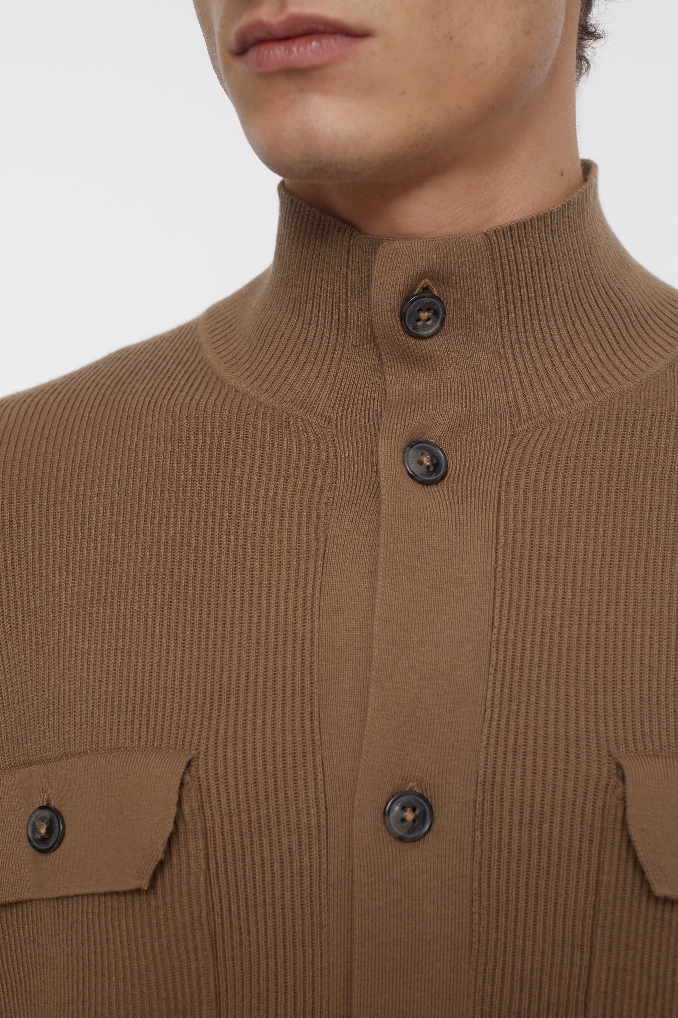CARDIGAN LONG SLEEVES-Strick & Pullover-Closed-ARCHIVIST