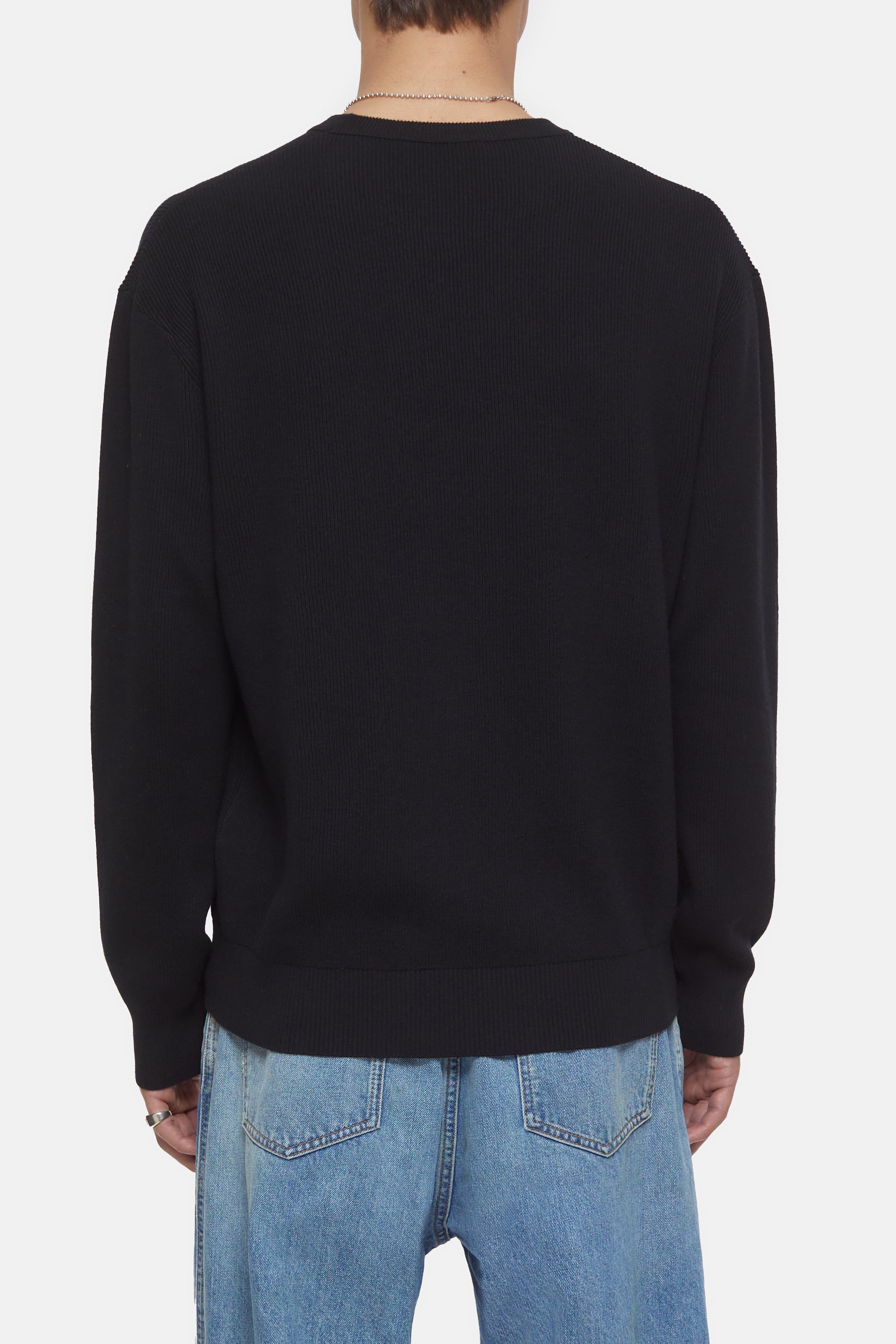 CLOSED-CREWNECK KNITS-ARCHIVE-SALE-OUTLET-Lagerverkauf-Strick & Pullover-S-BLACK-ARCHIVIST