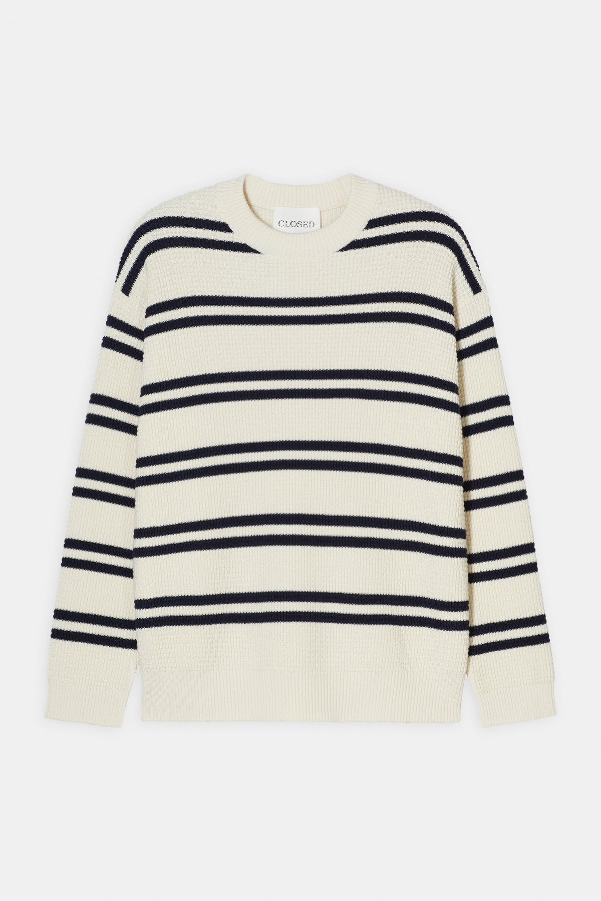 Striped crewneck jumper