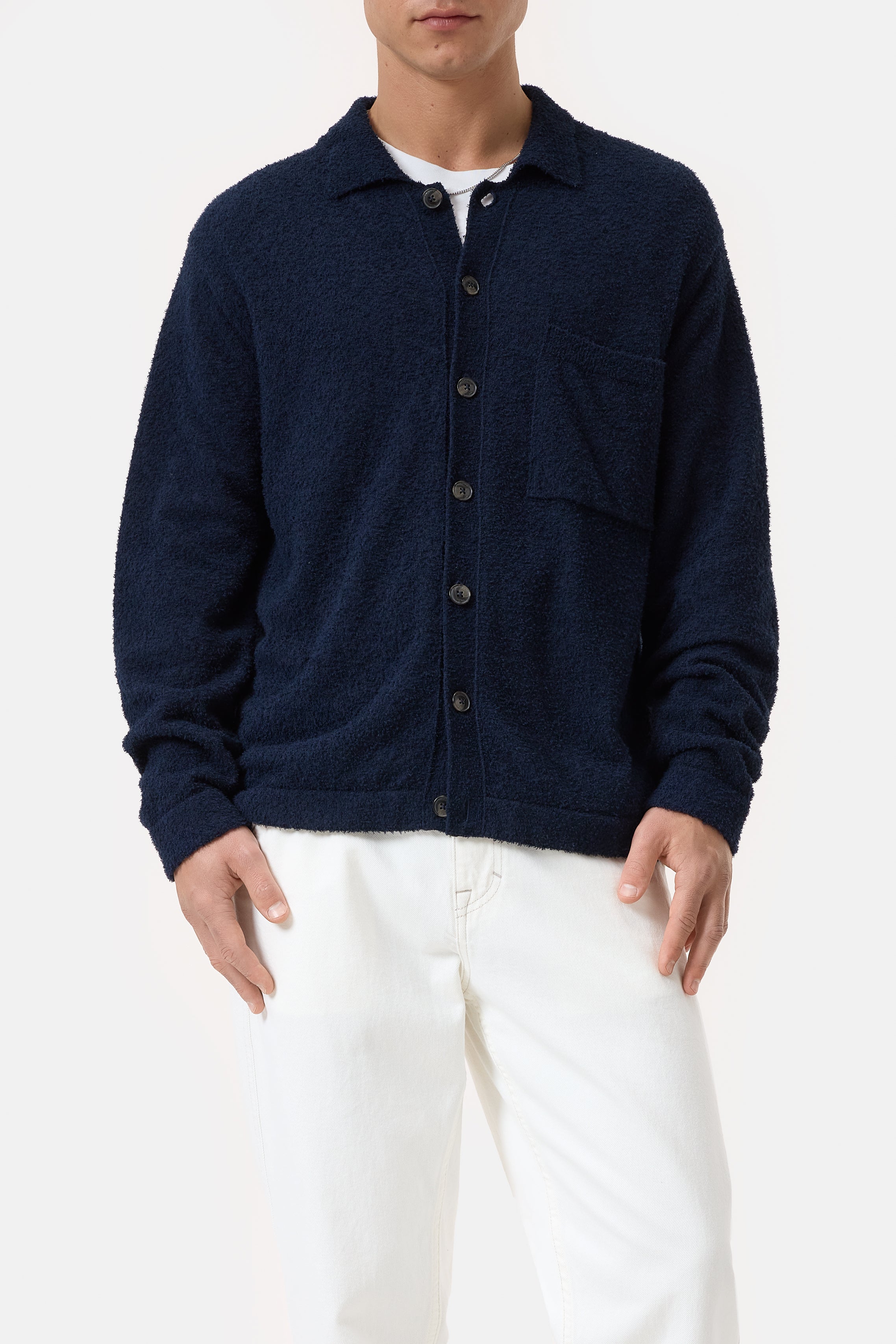 KNITTED JACKET-Strick & Pullover-Closed-XS-DARK NIGHT-ARCHIVIST