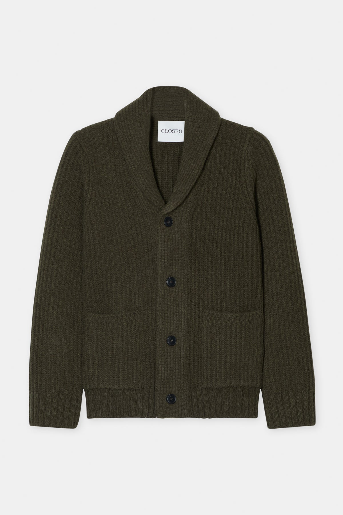 Scarf collar cardigan
