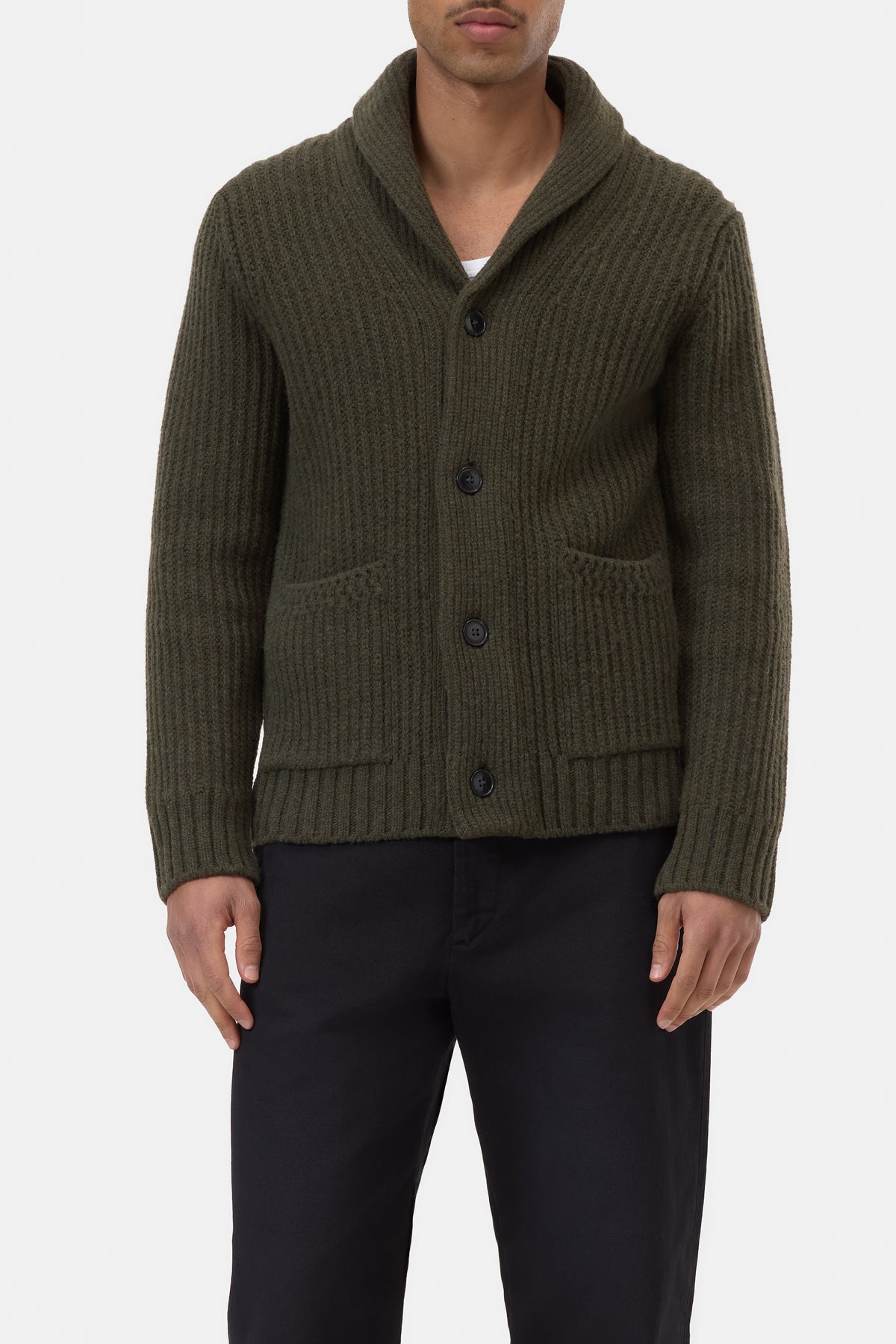 Scarf collar cardigan
