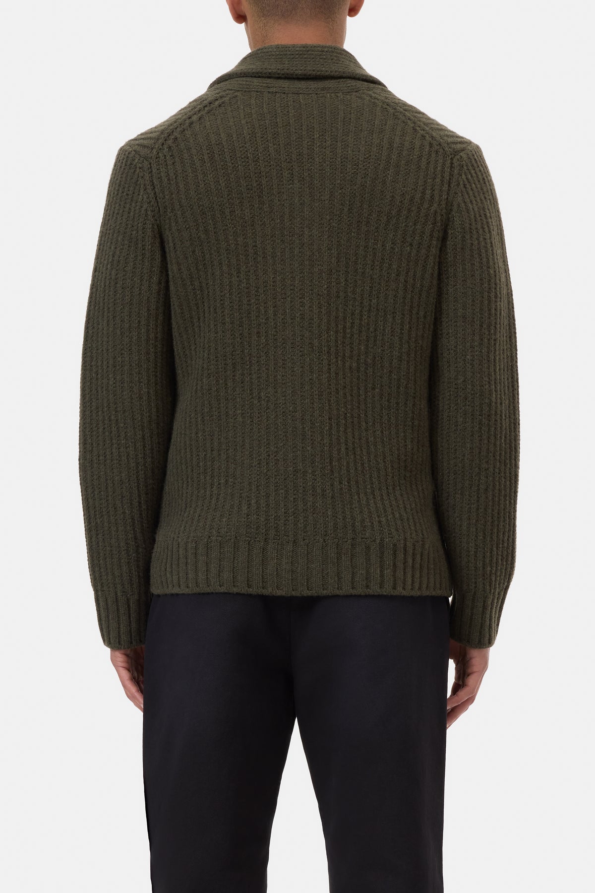 Scarf collar cardigan
