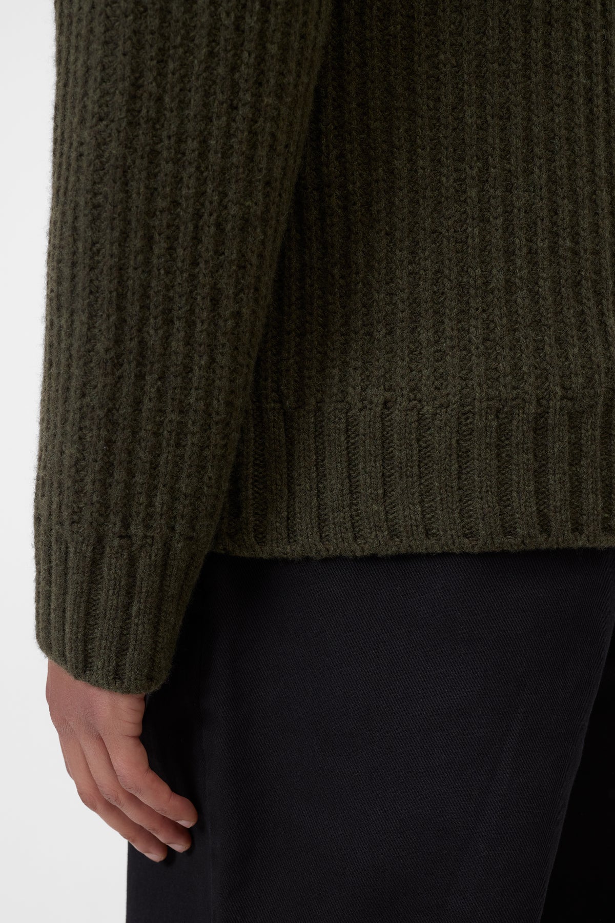 Scarf collar cardigan