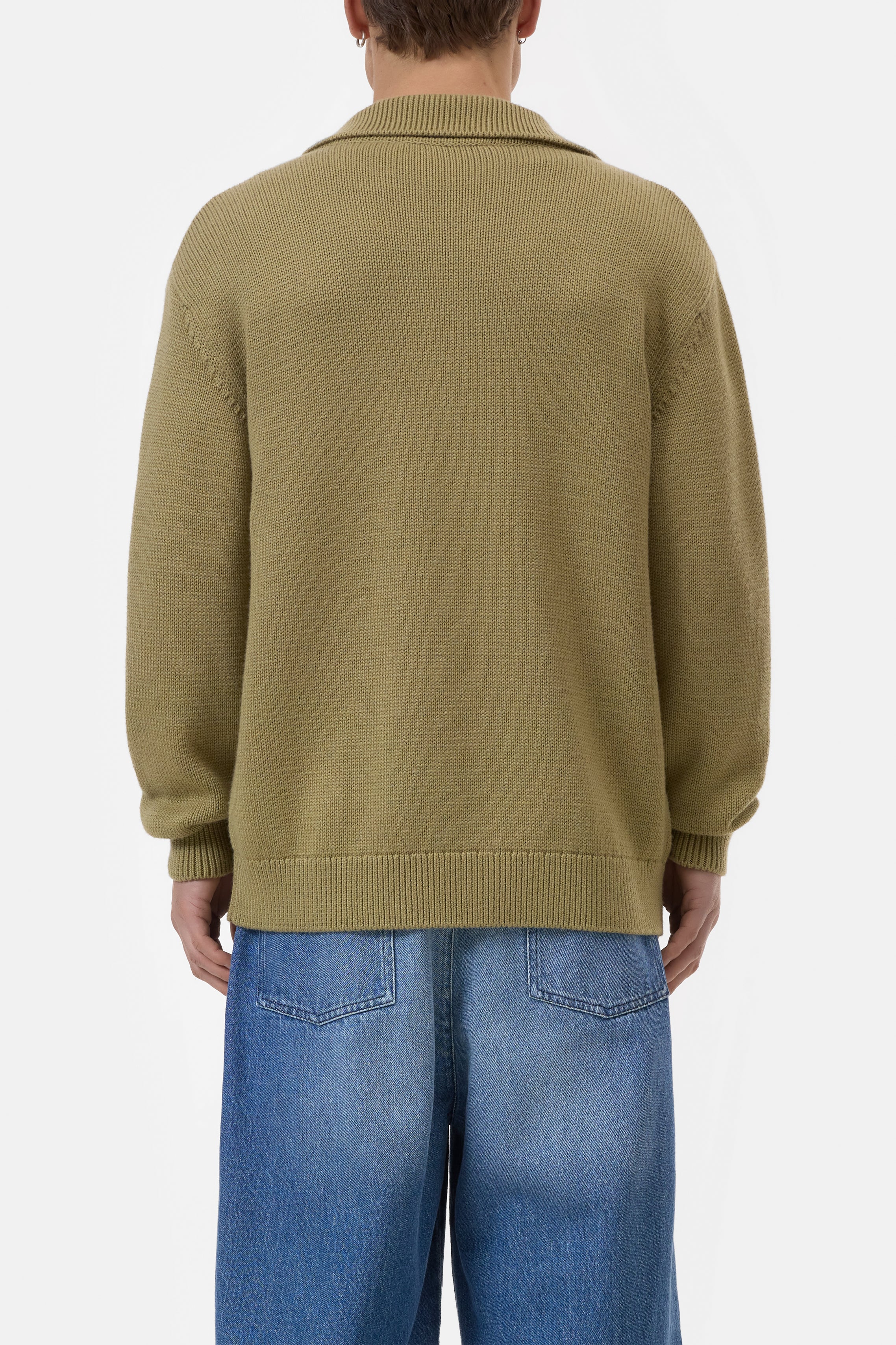 KNITTED BUTTON DOWN POLO-Strick & Pullover-Closed-ARCHIVIST