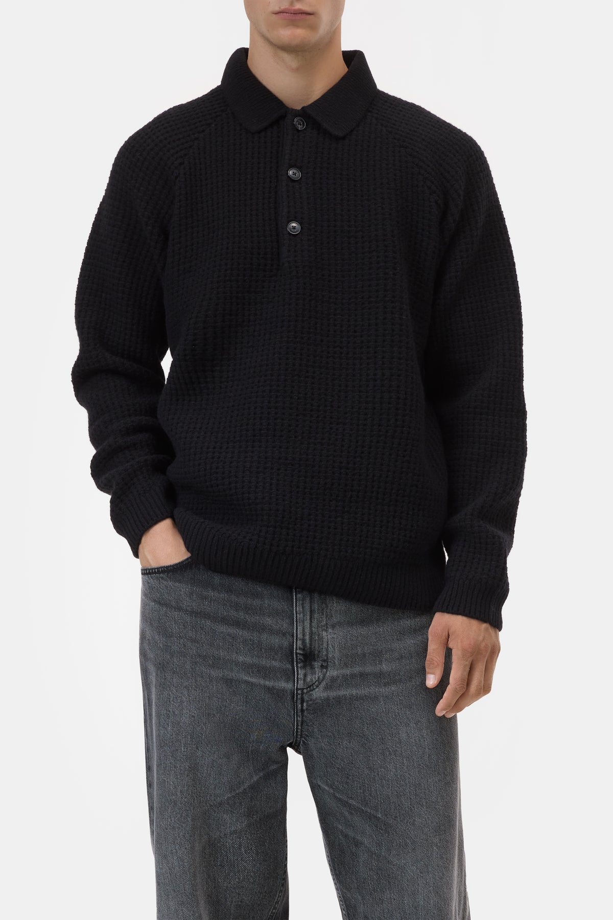 Knitted polo