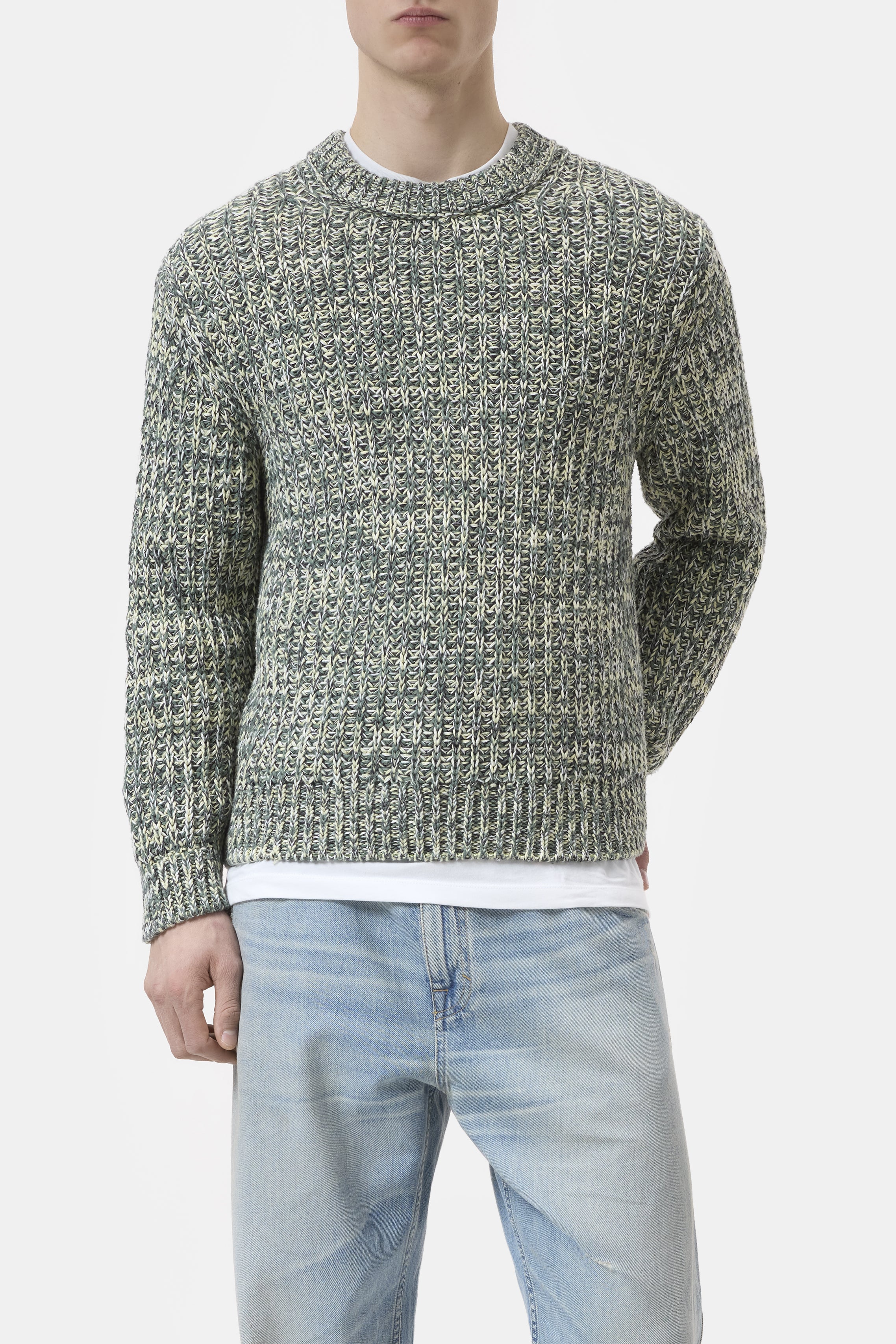 CREWNECK JUMPER-Strick & Pullover-Closed-XS-OLIVE GREEN-ARCHIVIST