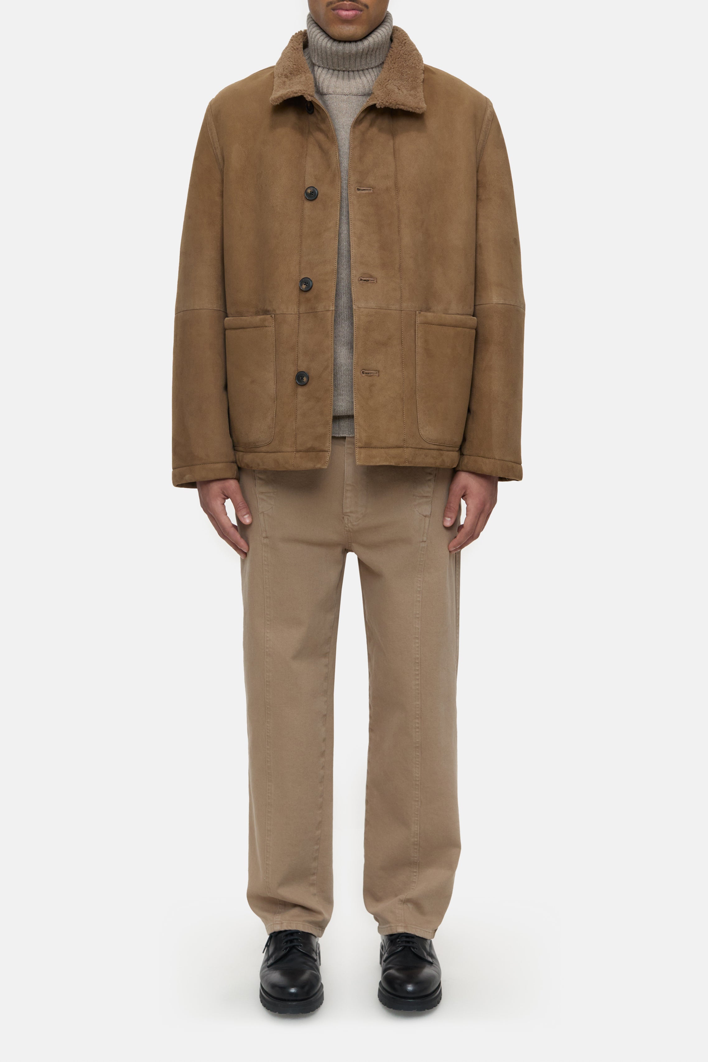 Closed-SHEARLING JACKET-Jacken & Mäntel-Black-Deal-Outlet-by-ARCHIVIST