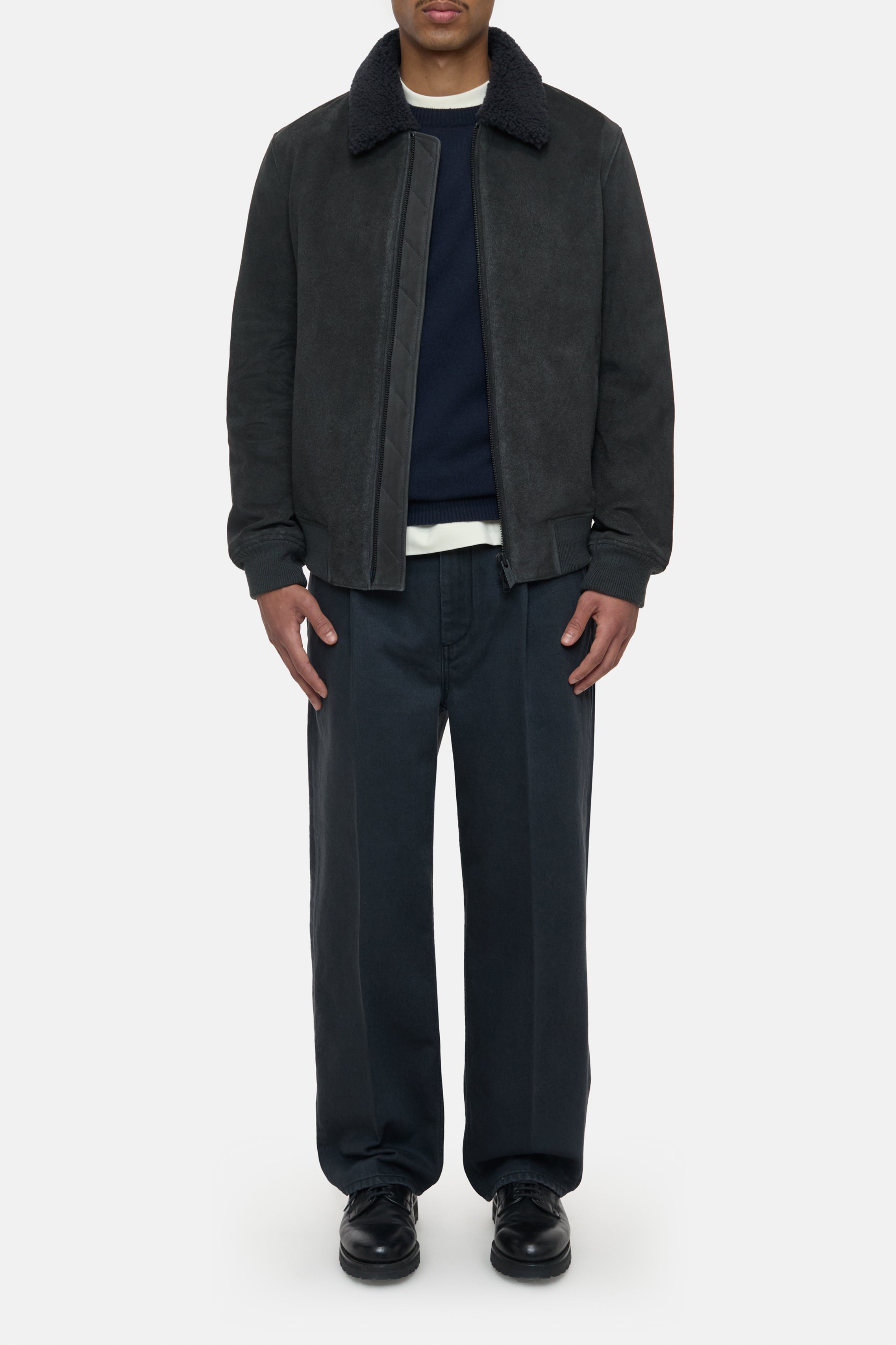 Closed-LEATHER JACKET-Jacken & Mäntel-Black-Deal-Outlet-by-ARCHIVIST