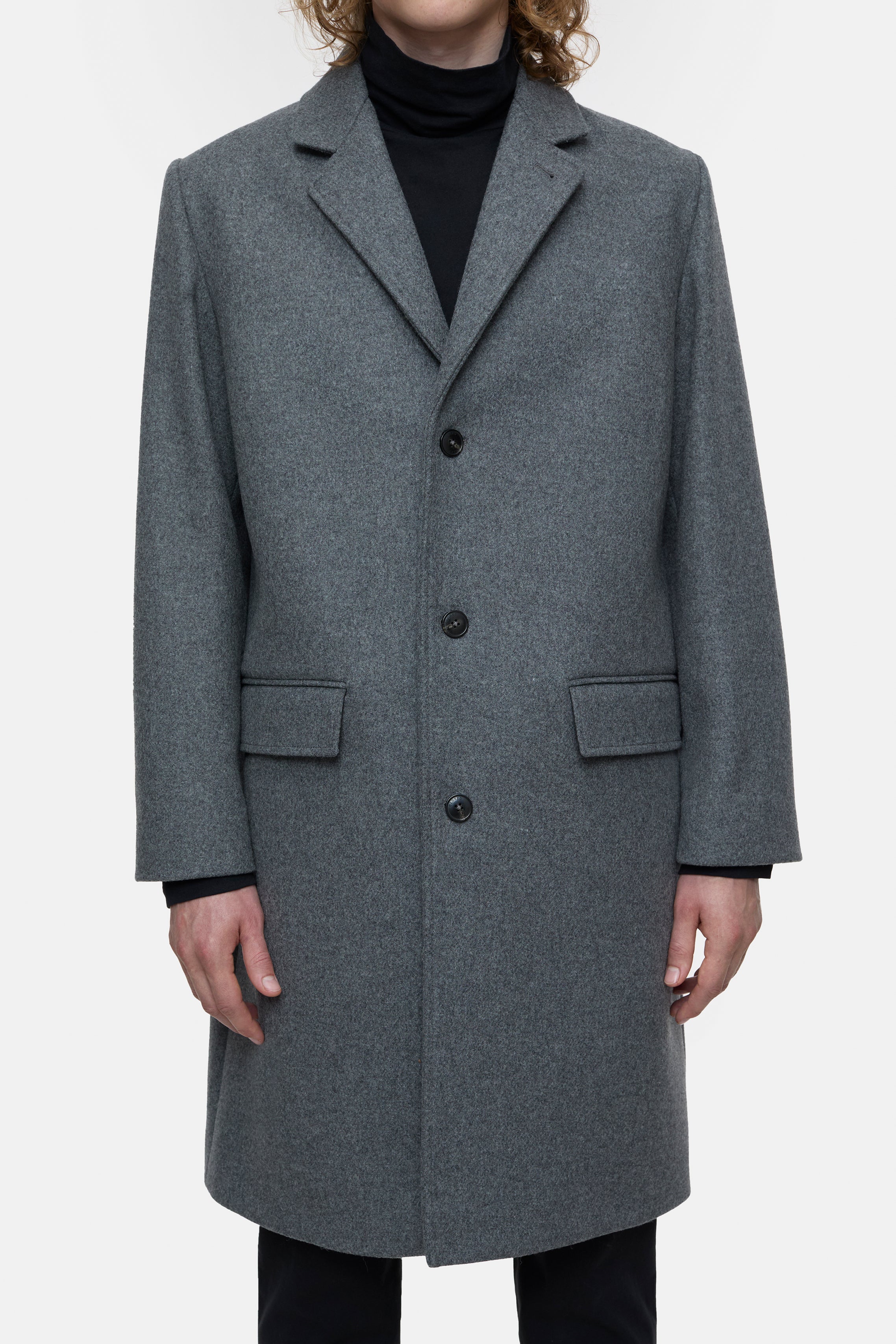 Closed-SINGLE BREASTED COAT-Jacken & Mäntel-Black-Deal-Outlet-by-ARCHIVIST
