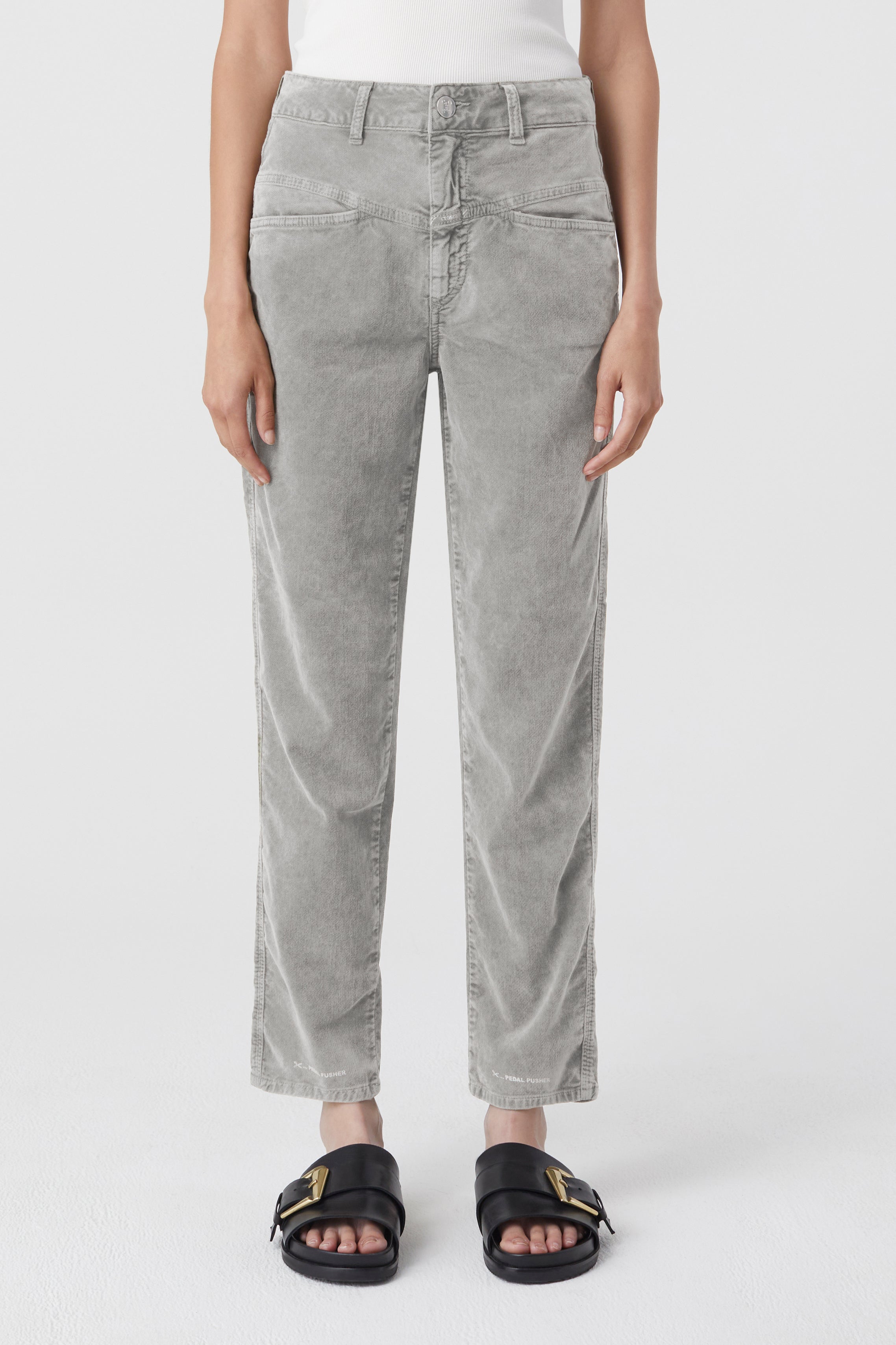 CLOSED-STYLE NAME PEDAL PUSHER PANTS-ARCHIVE-SALE-OUTLET-Lagerverkauf-Jeans-40-SEA GREY-ARCHIVIST