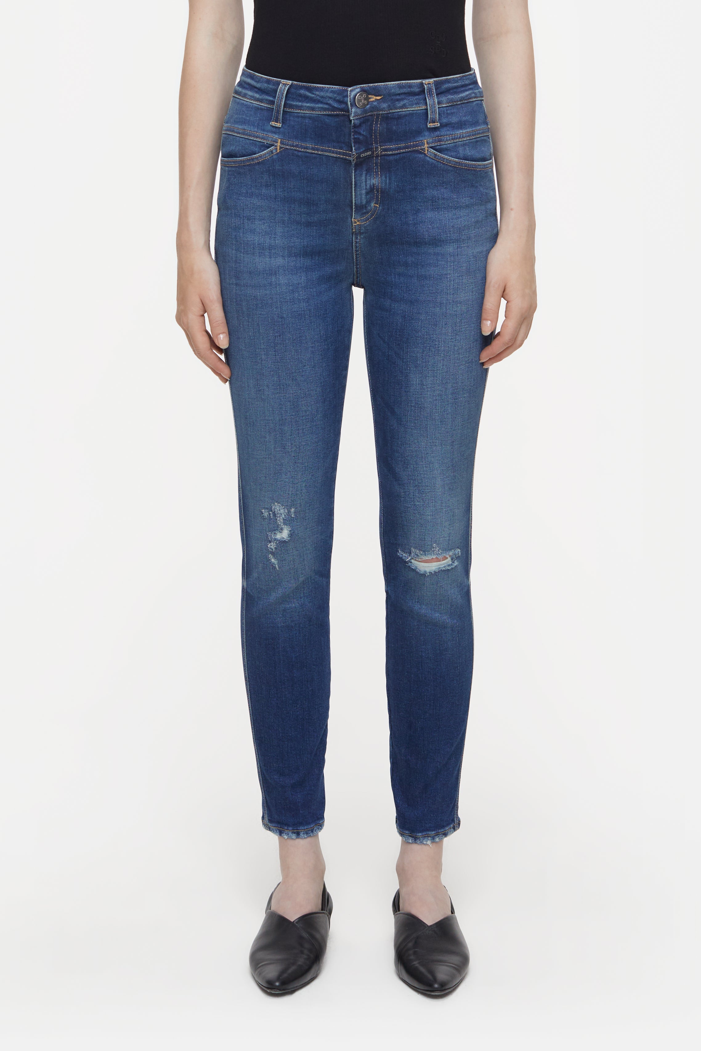 STYLE NAME SKINNY PUSHER JEANS