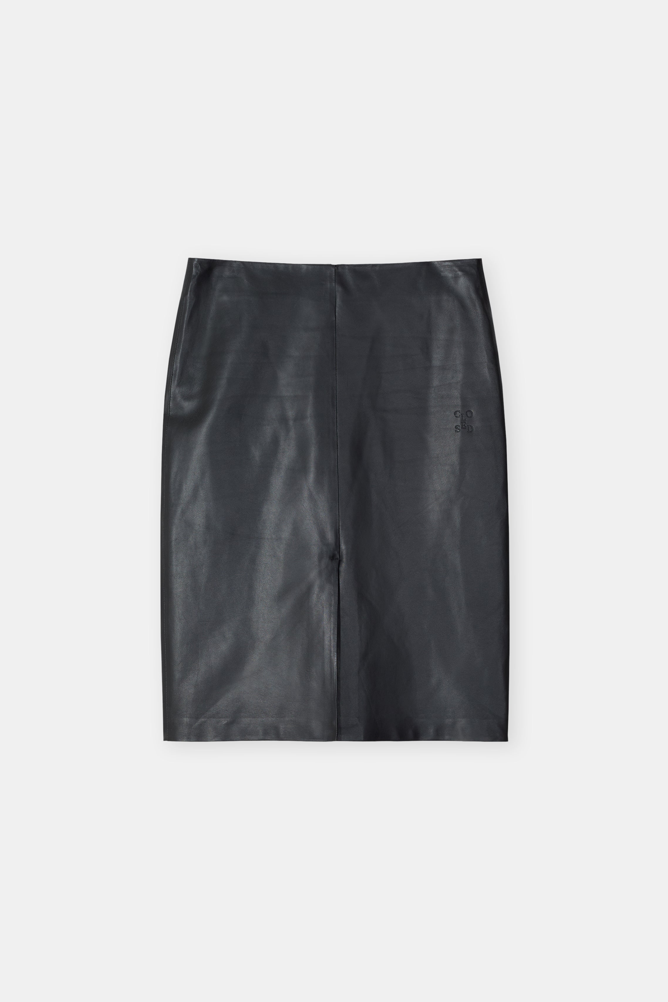 Closed-LEATHER SKIRT-Kleider & Röcke-Black-Deal-Outlet-by-ARCHIVIST