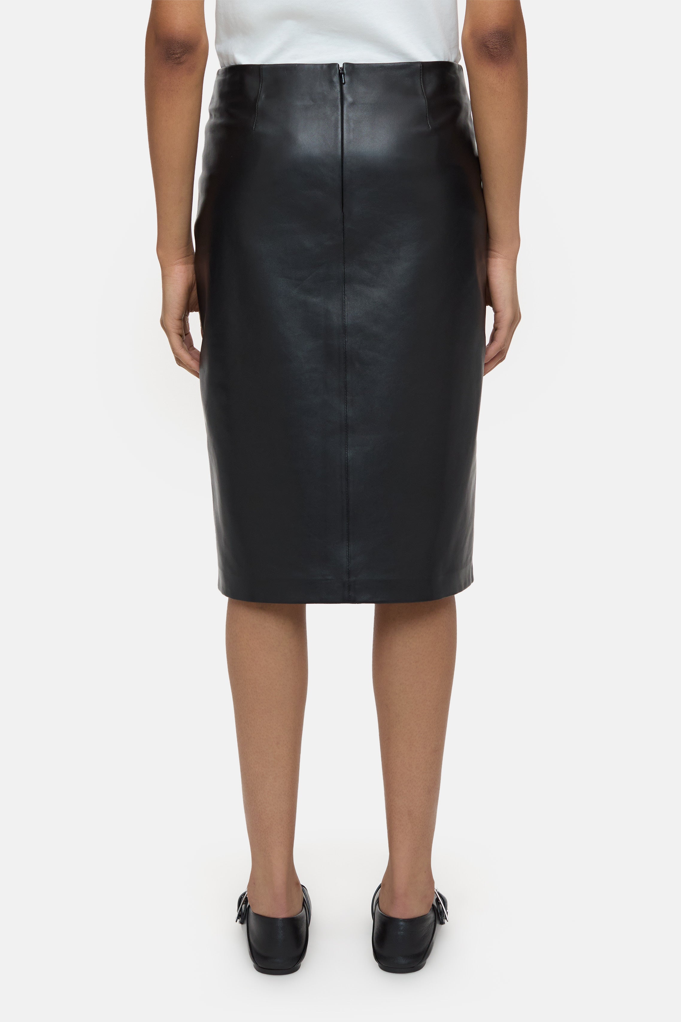 Closed-LEATHER SKIRT-Kleider & Röcke-Black-Deal-Outlet-by-ARCHIVIST