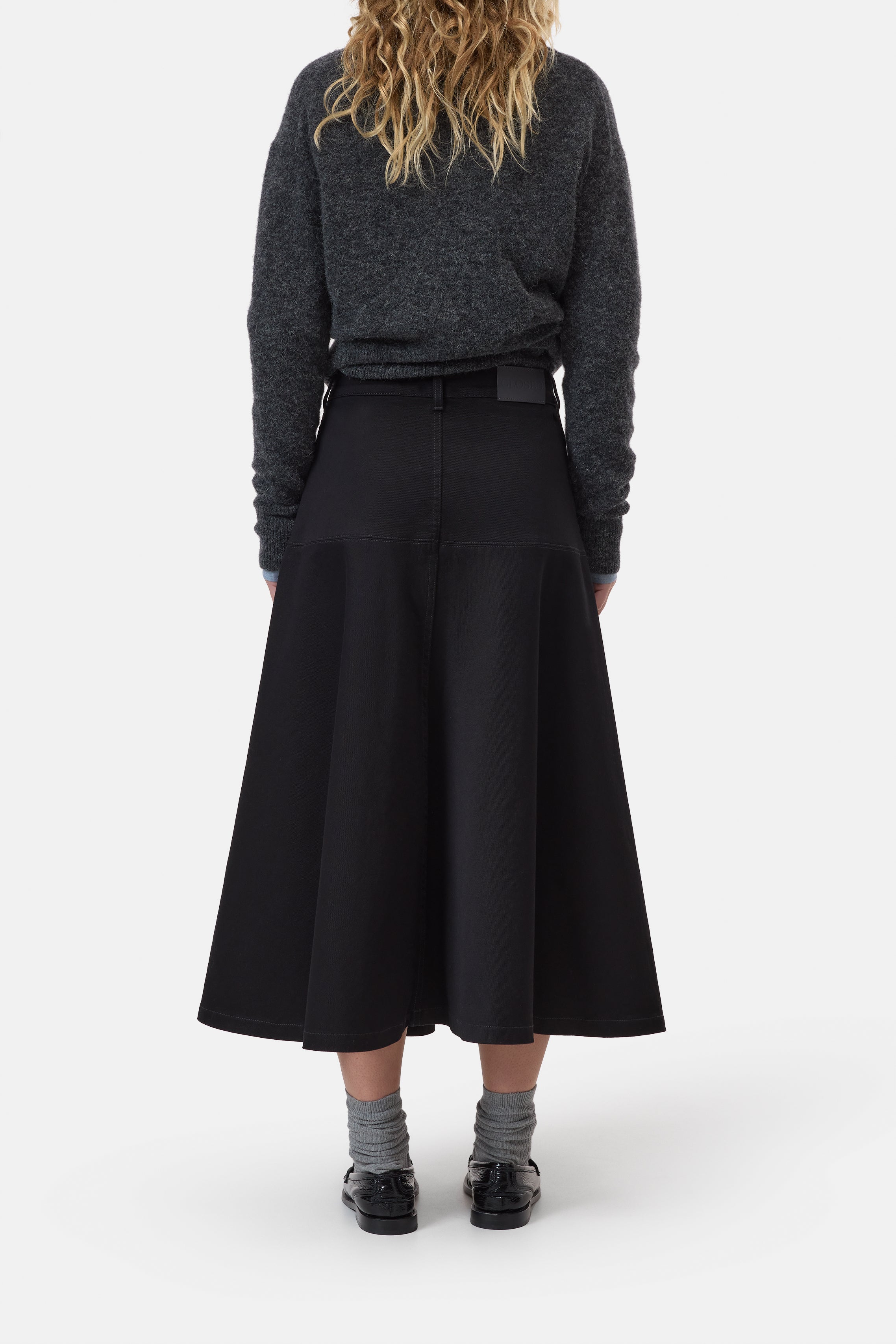 LONG DENIM SKIRT