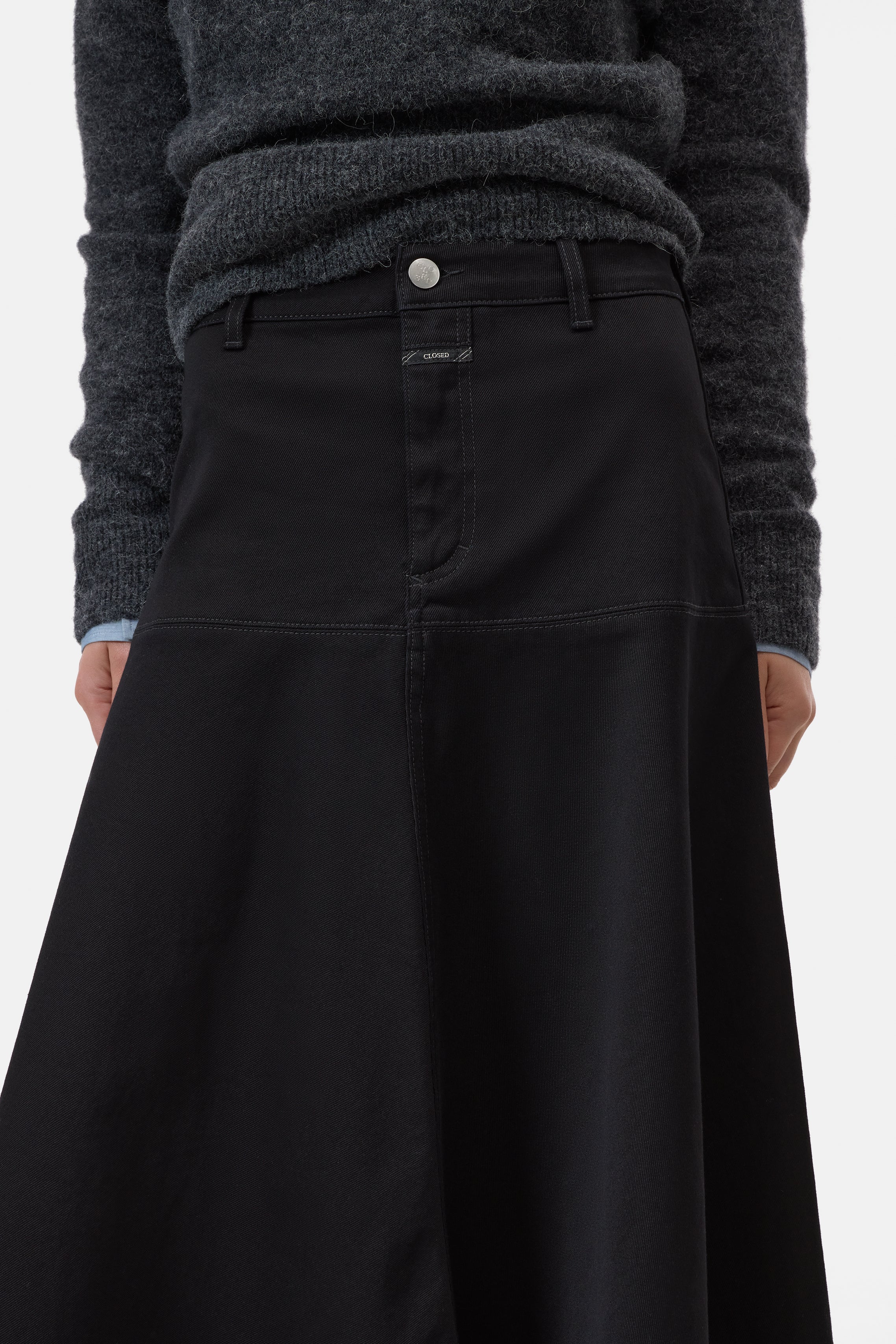 LONG DENIM SKIRT